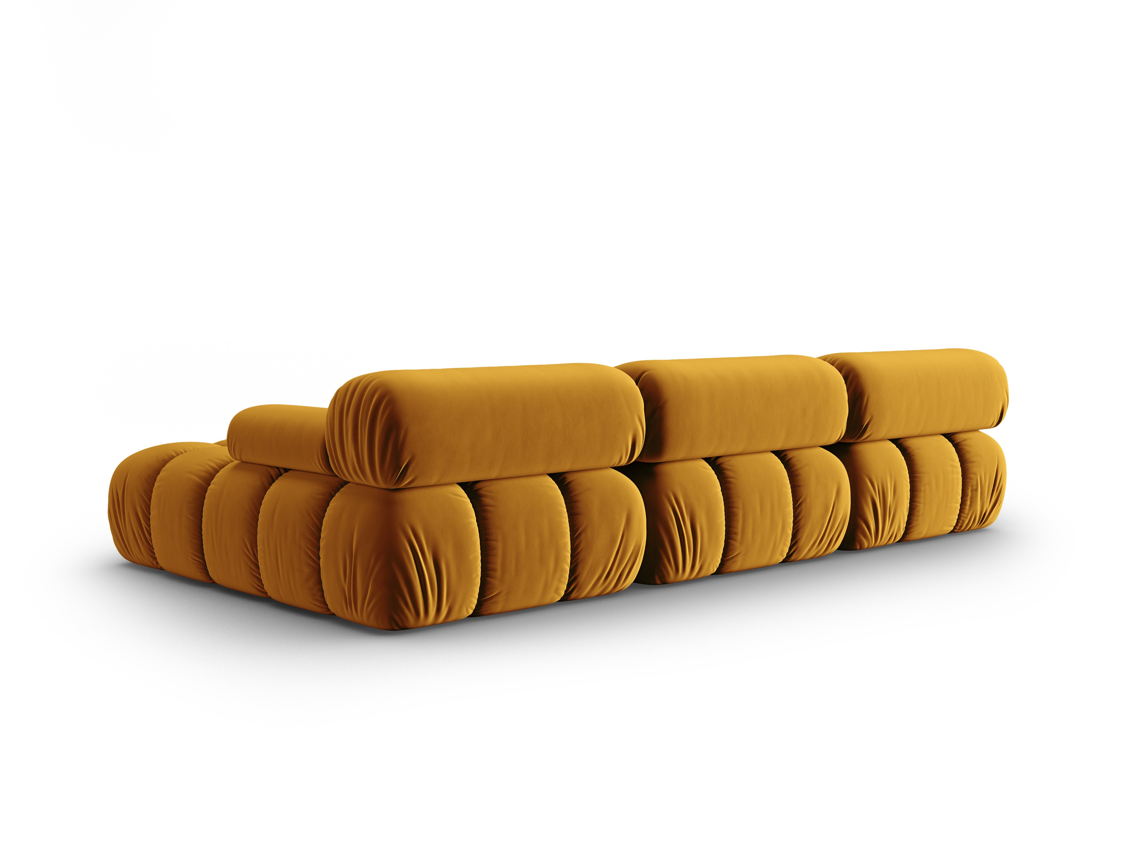 CORTINA yellow velvet corner sofa for 4 people right side [Ewelina] [Amelia spr]