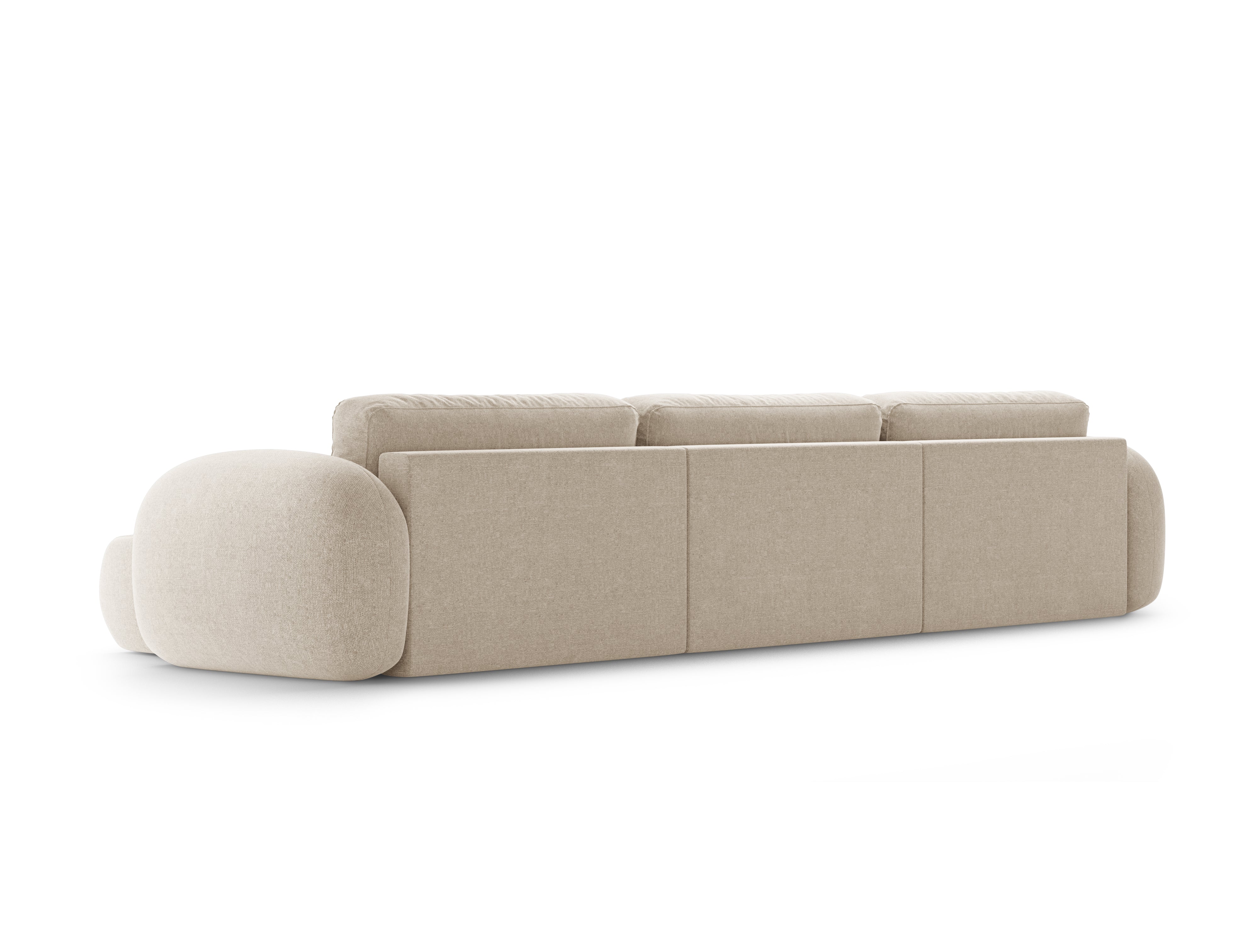 Panoramic Sofa with Sleeping Function for 5 People TONALE Light Beige