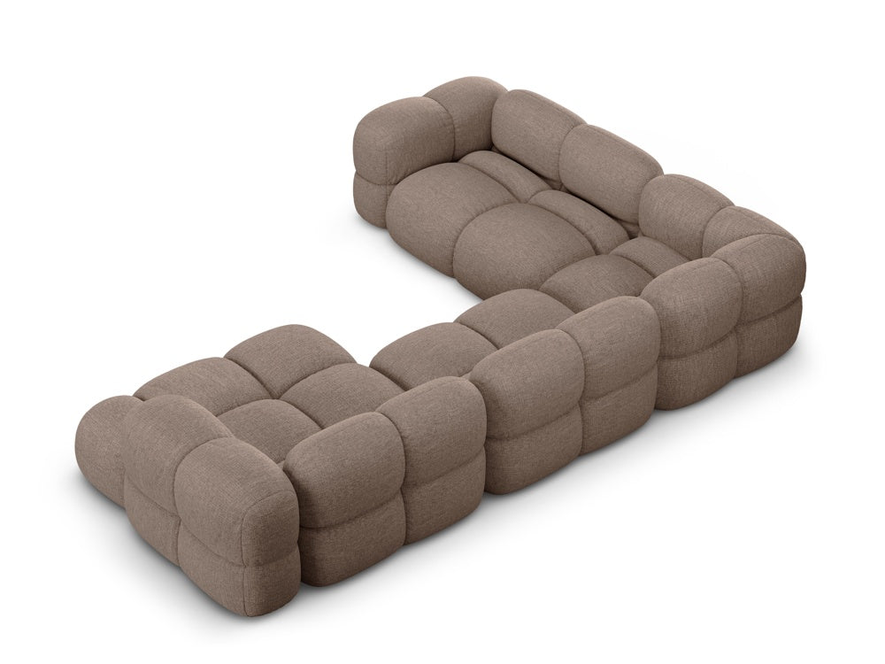 U-förmiger linker Ecksofa LORETTO cappuccino