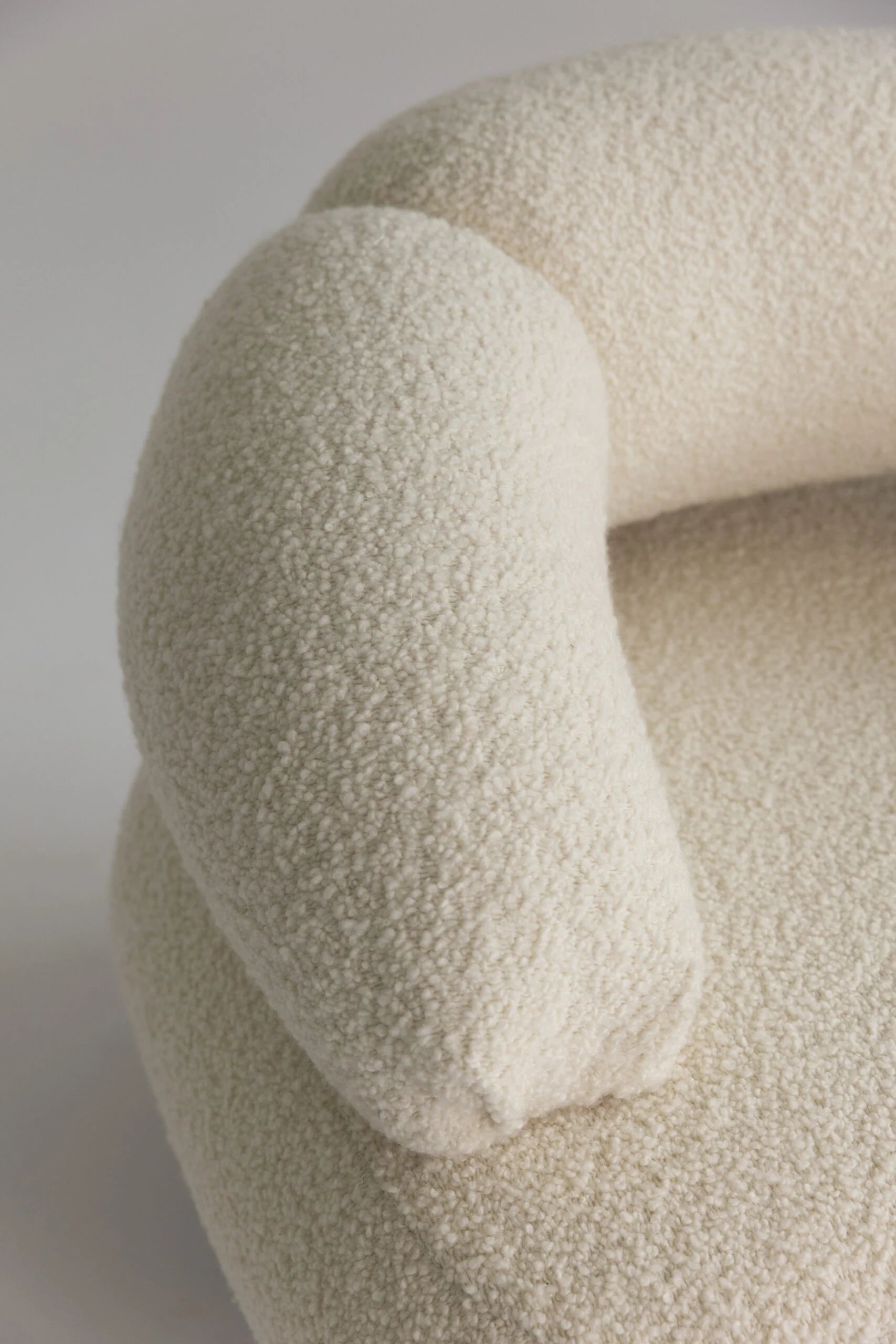 Upholstered Swivel Armchair CROISSANT