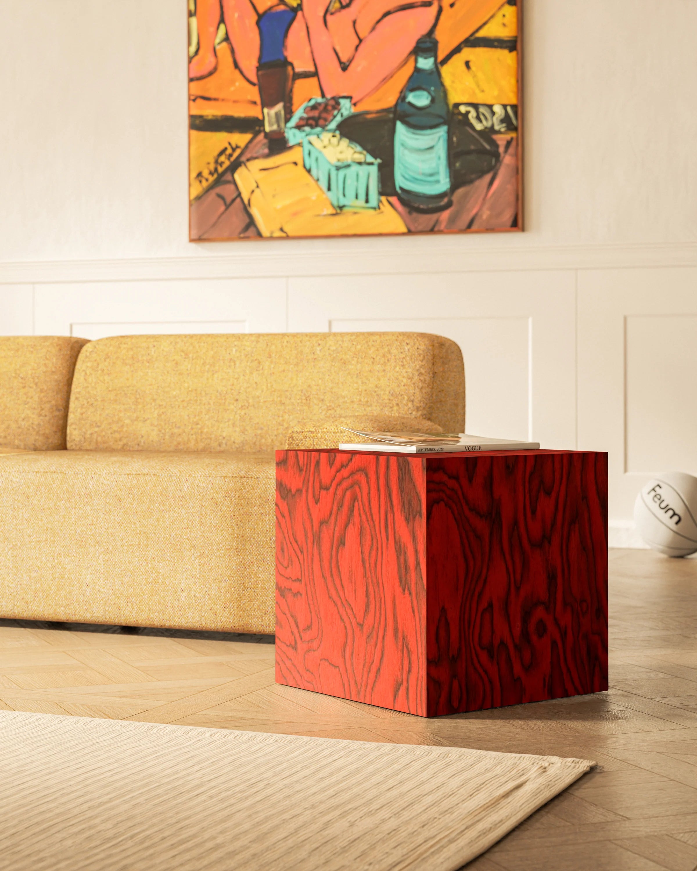 Beistelltisch CUBE Sottsass rot