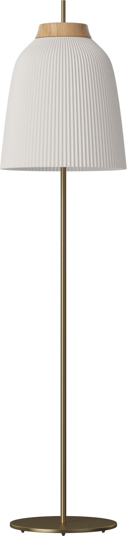 Camp floor lamp brass base