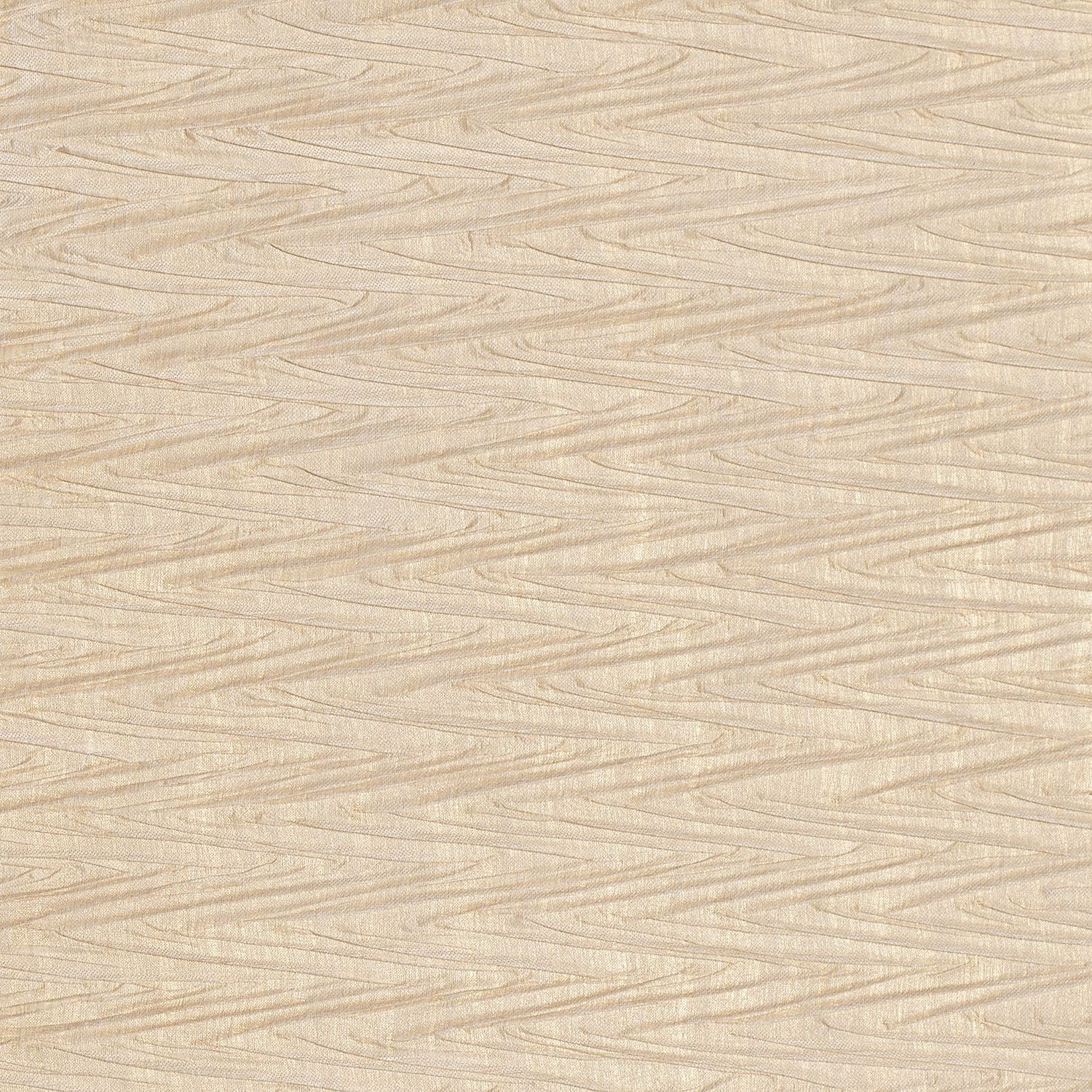 Textile wallpaper with a metallic geometric pattern THÉIA beige