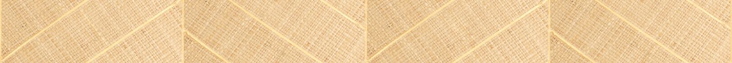 Natürliche Tapete mit geometrischem Fischgrätmuster aus Raphia MERINA - NATUREL DORÉ hellbraun mit Gold