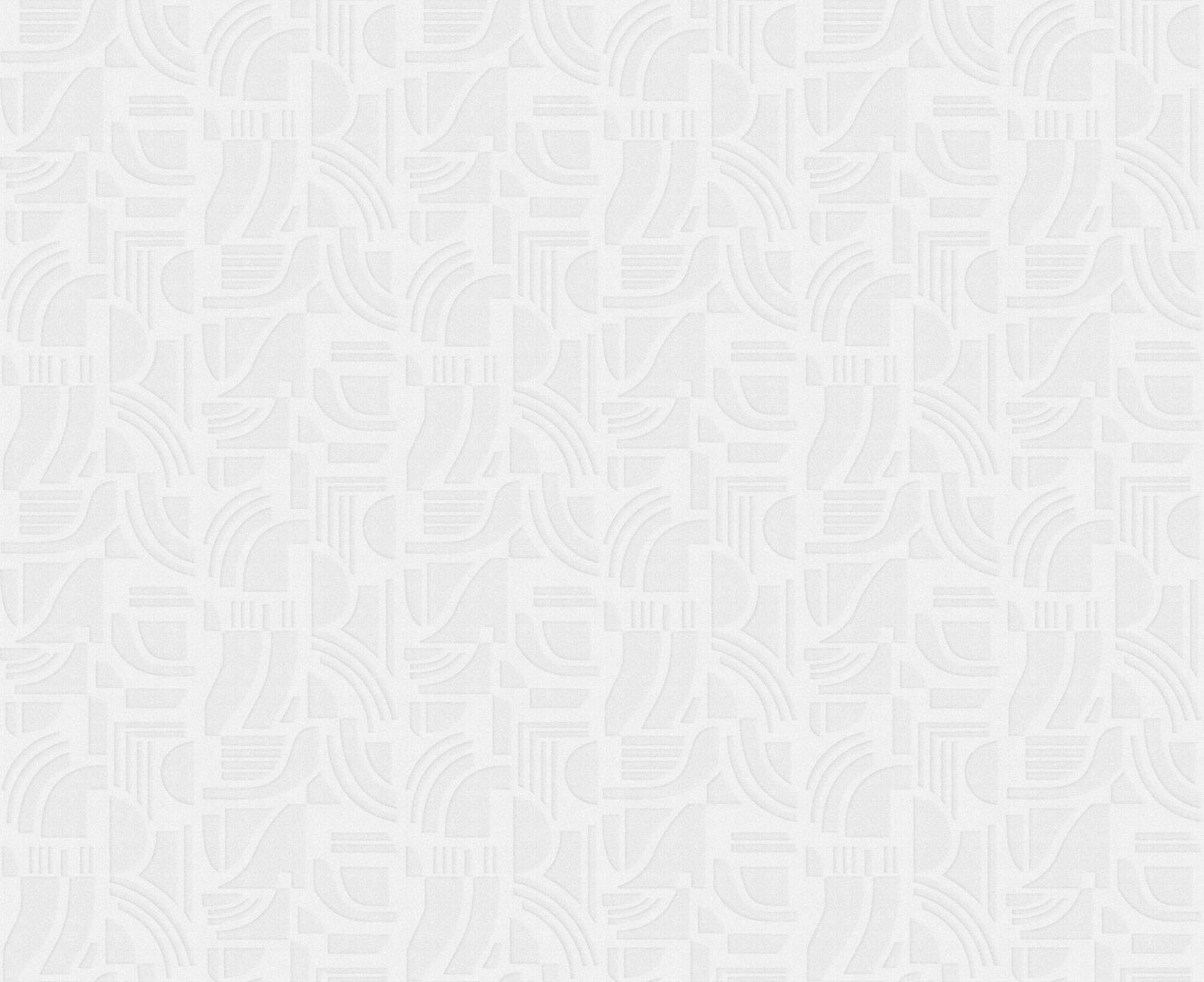 Strukturierte Textiltapete mit geometrischem Muster LINSOLITE - BLANC weiß