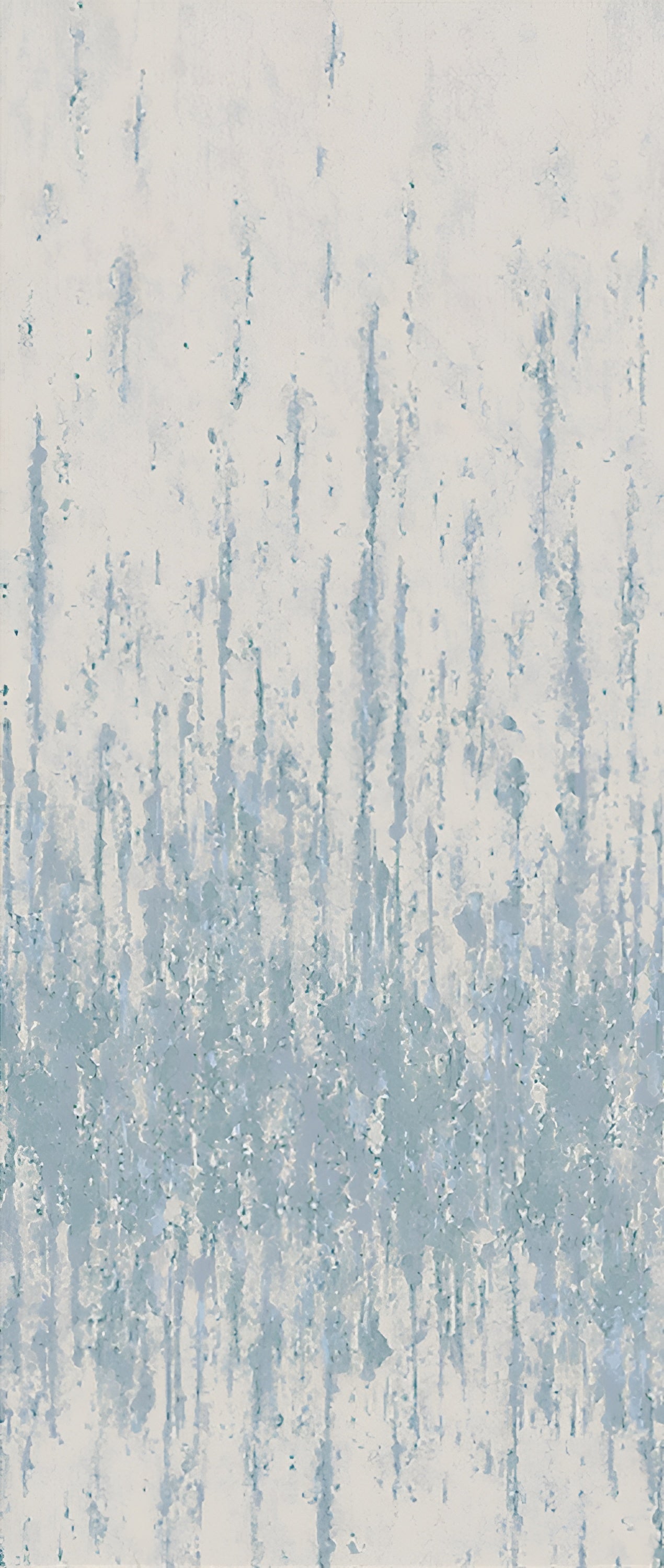 Textilwandbild, das eine gealterte Wand imitiert ORCIA - PIERRE BLEUE blau mit beige