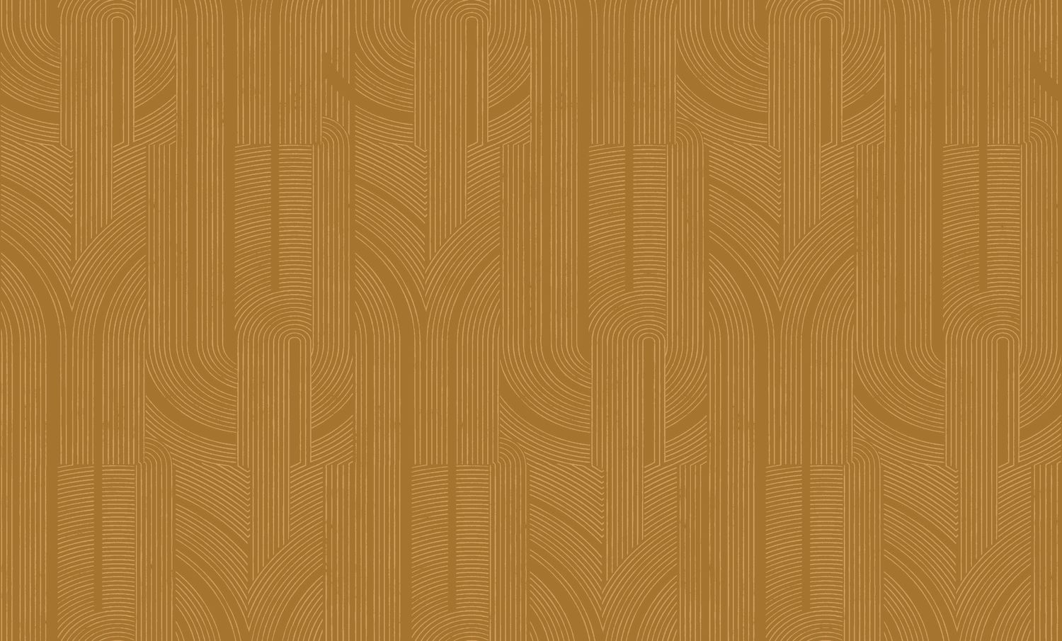 Metallic wallpaper with a geometric striped pattern PORTE DORÉE - AMBRE/DORÉ yellow with gold