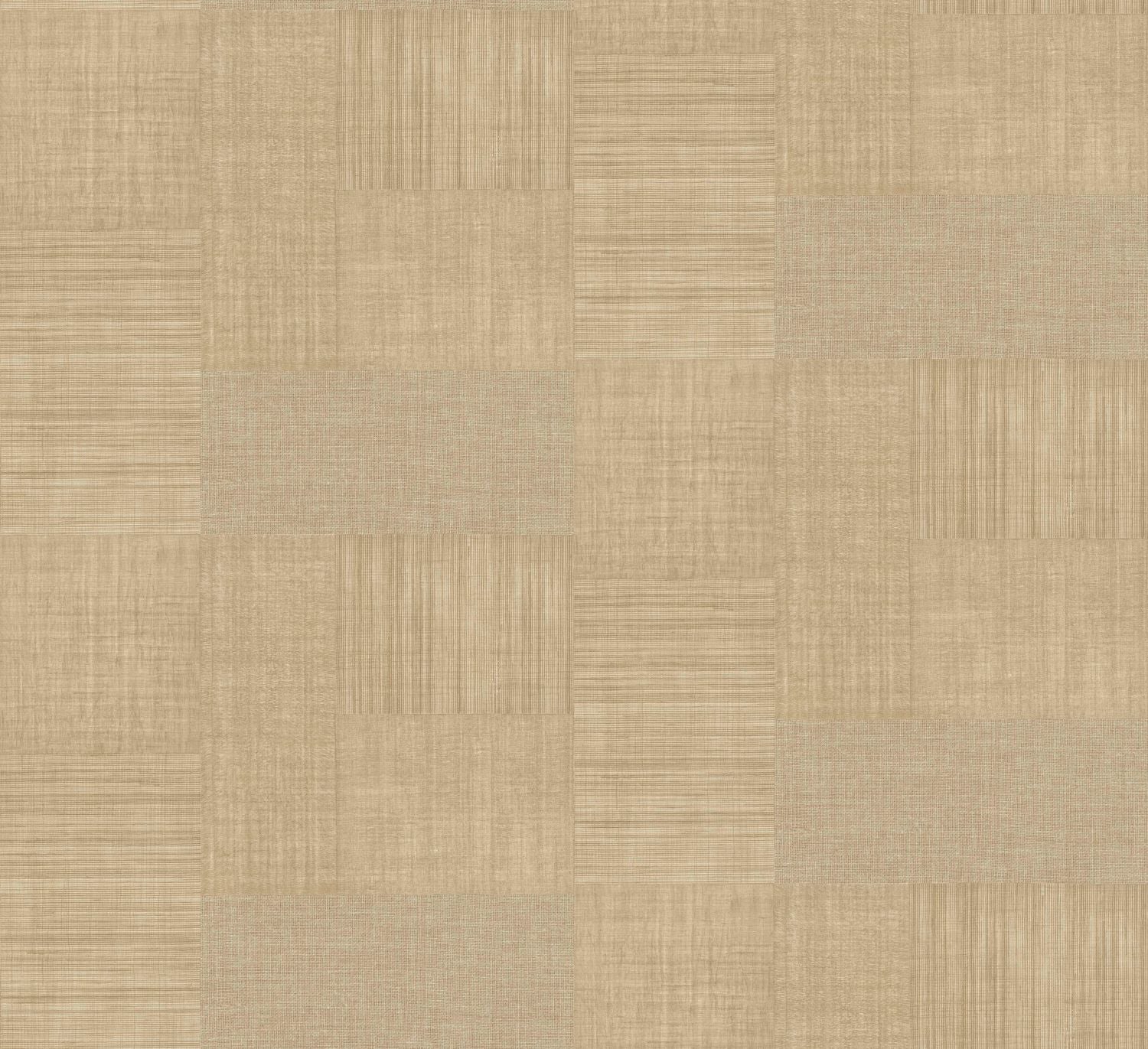 Geometric Structural Wallpaper Patchwork Imitating Fabric MESTIZO - TRAVERTINE Beige