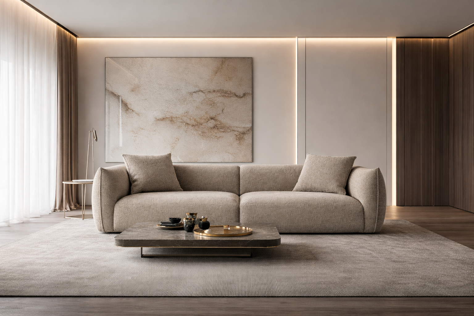 Sofa CASANDRA gepolstert