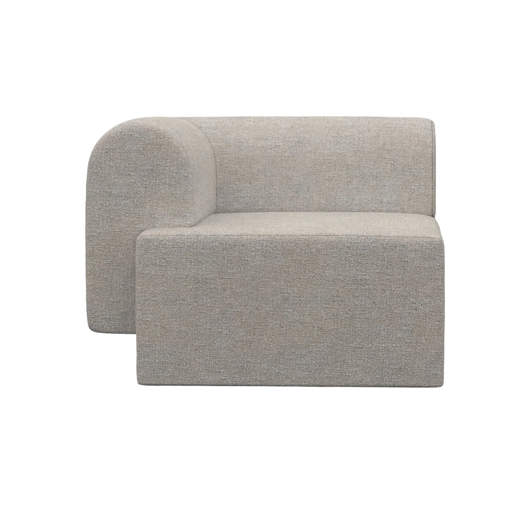 Modulares Sofa TORI - linkes graues Modul