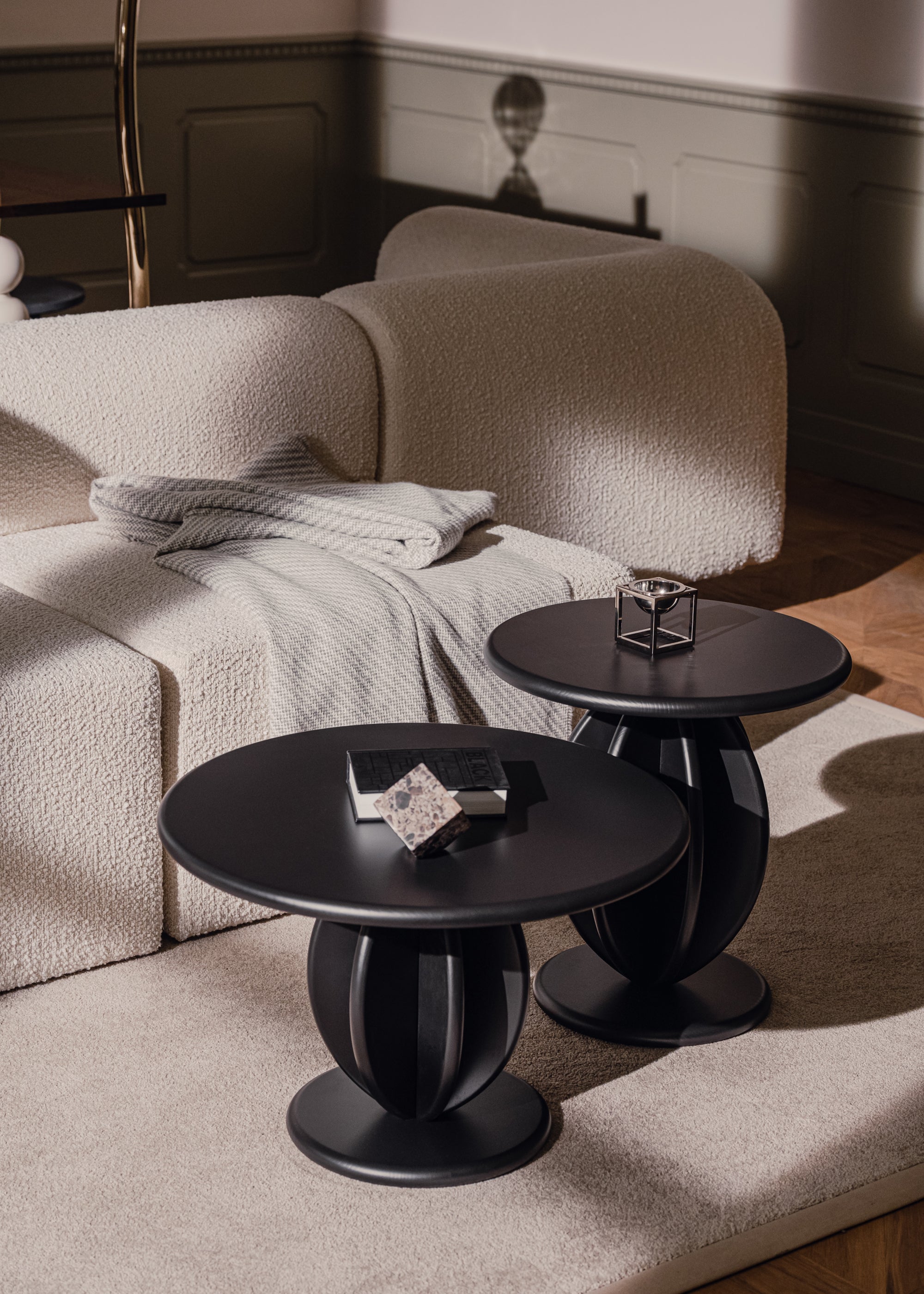 CITRUS Side Table Black Ash Wood