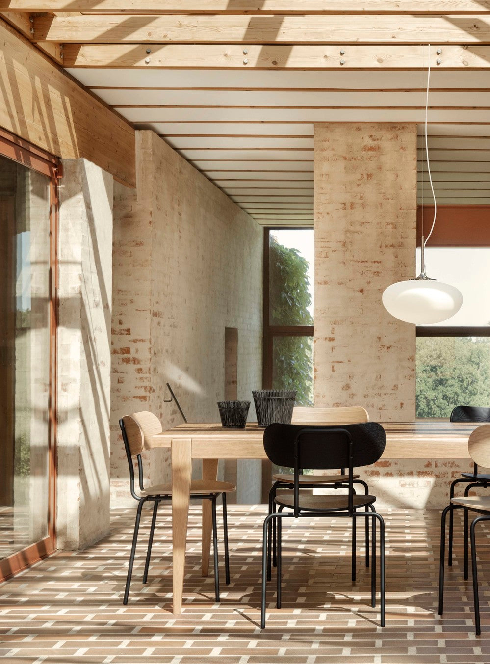 STEMLITE pendant lamp burgundy