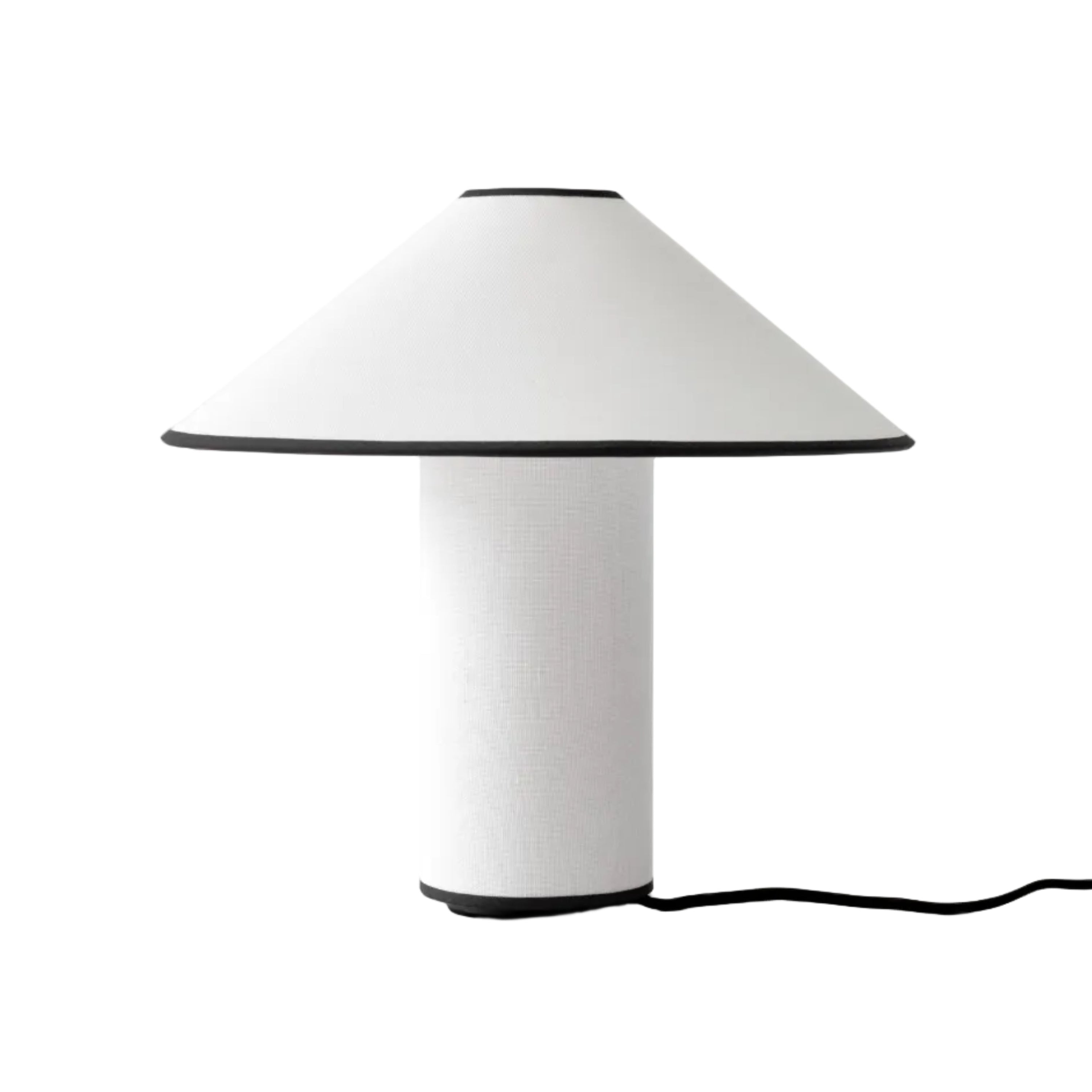COLETTE ATD6 Table Lamp in White with Black Finish