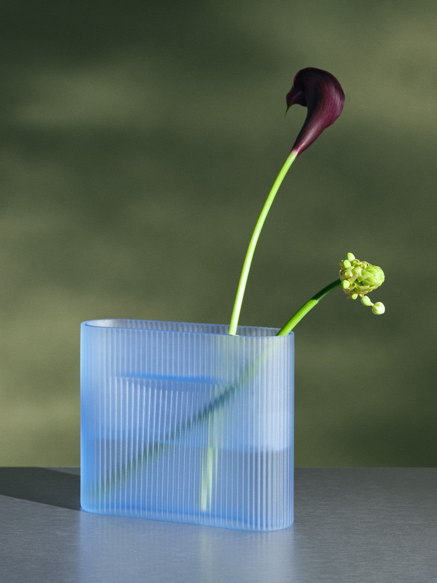 Vase RIDGE himmelblau
