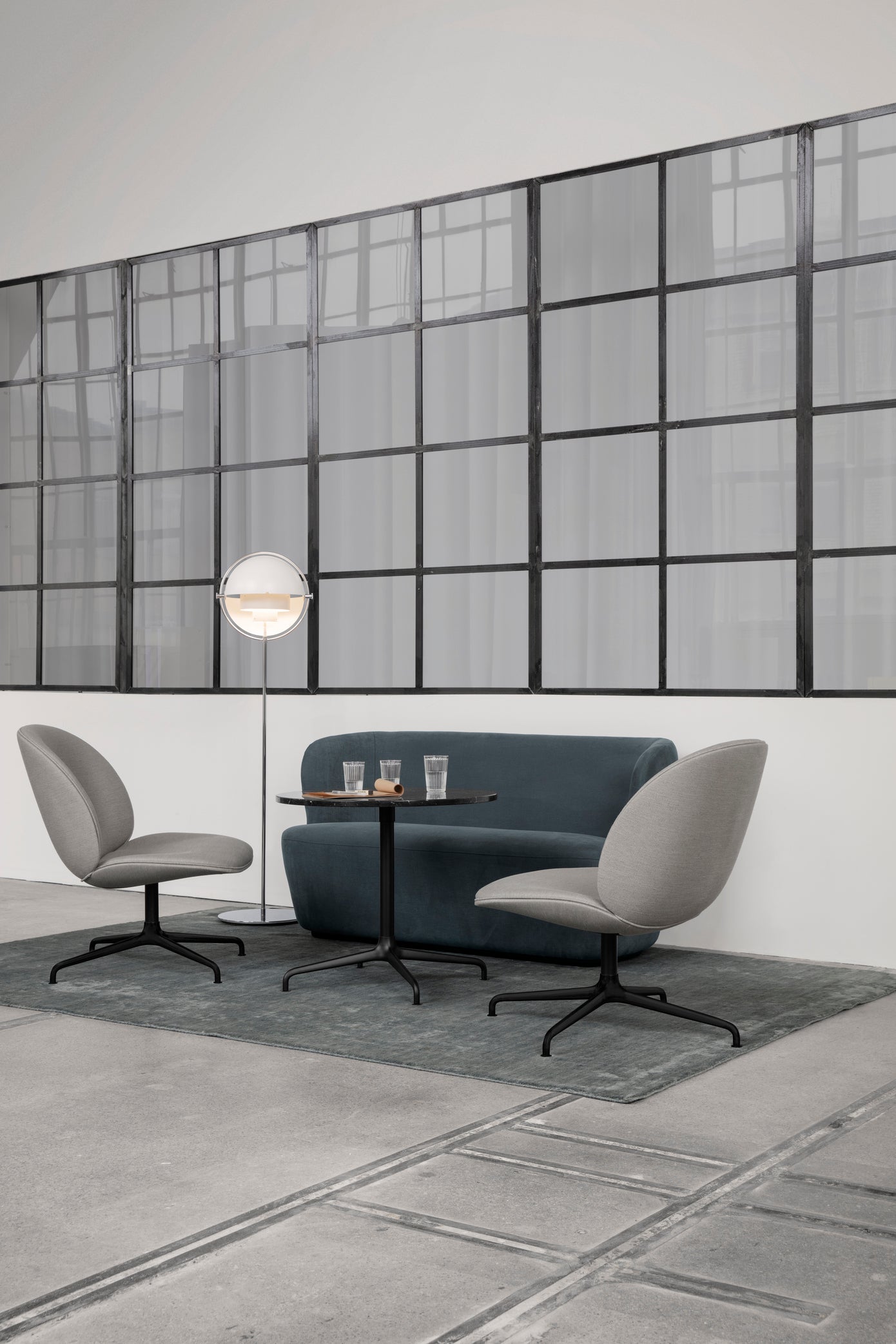 MULTI-LITE brass floor lamp