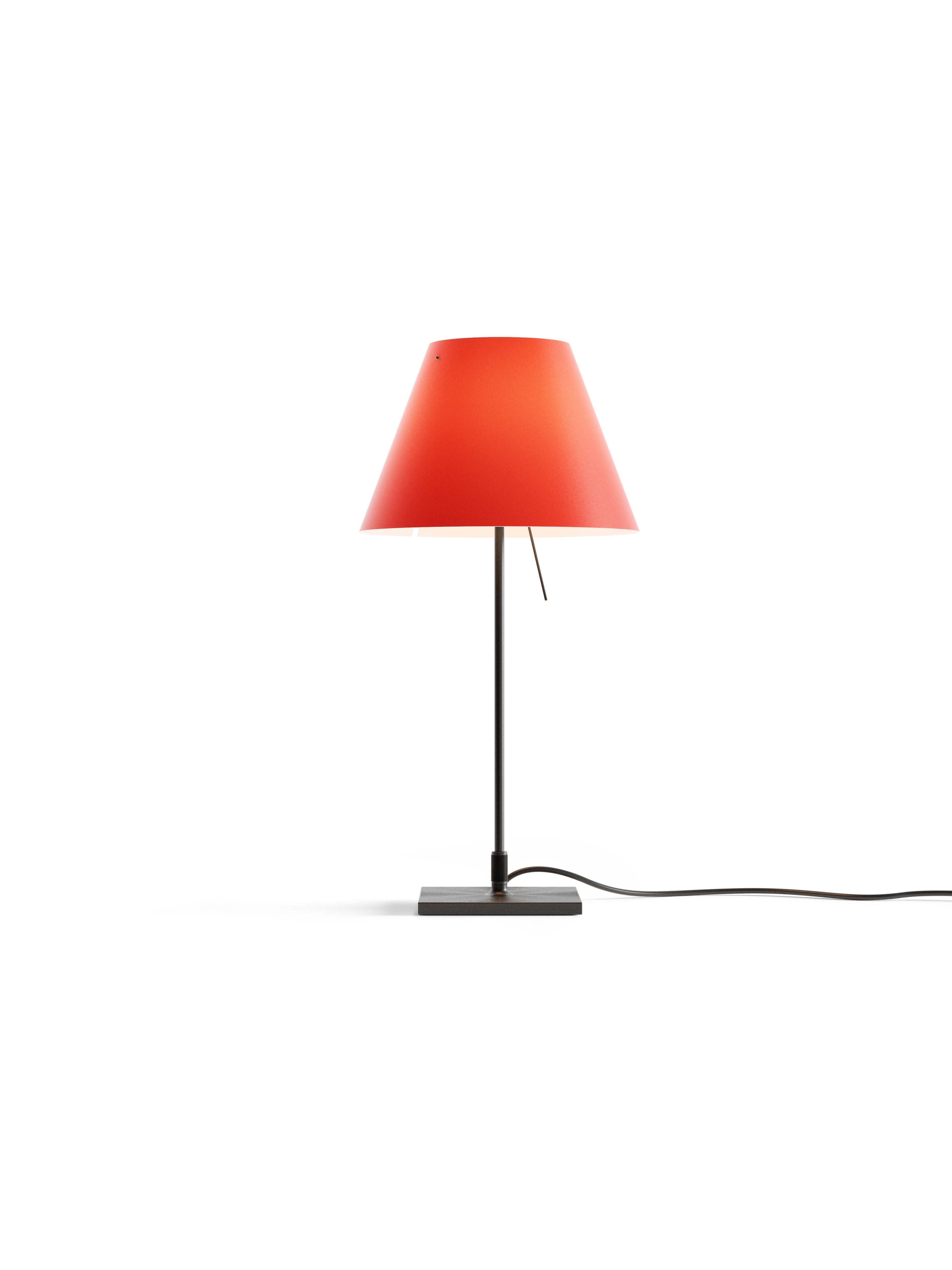 Rote Tischlampe Costanza