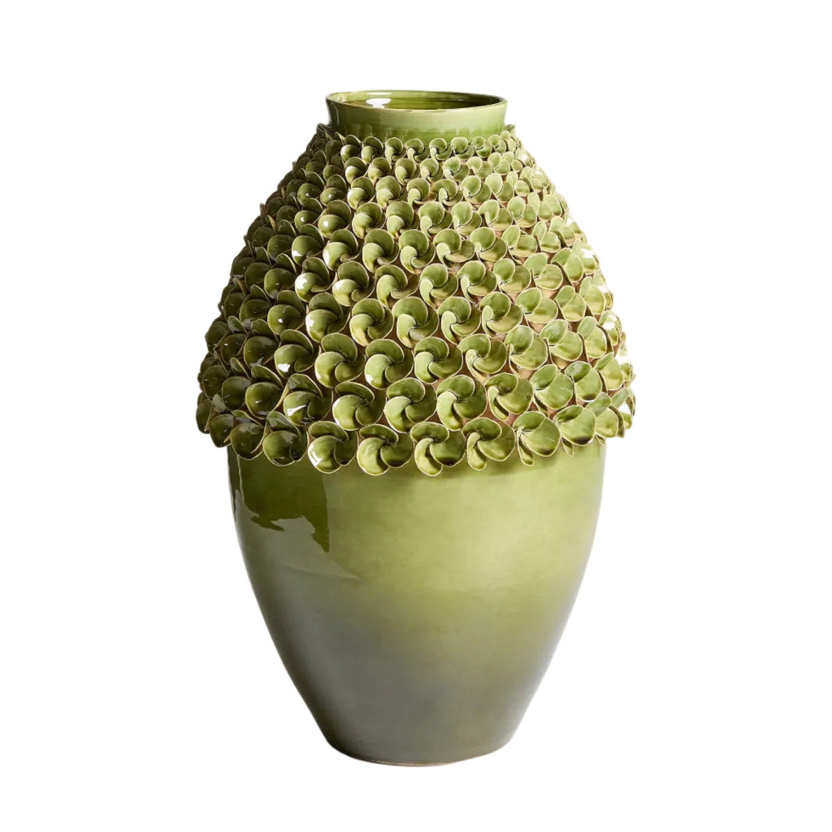 Wazon EDERIA jasnozielony ceramiczny – Kave Home