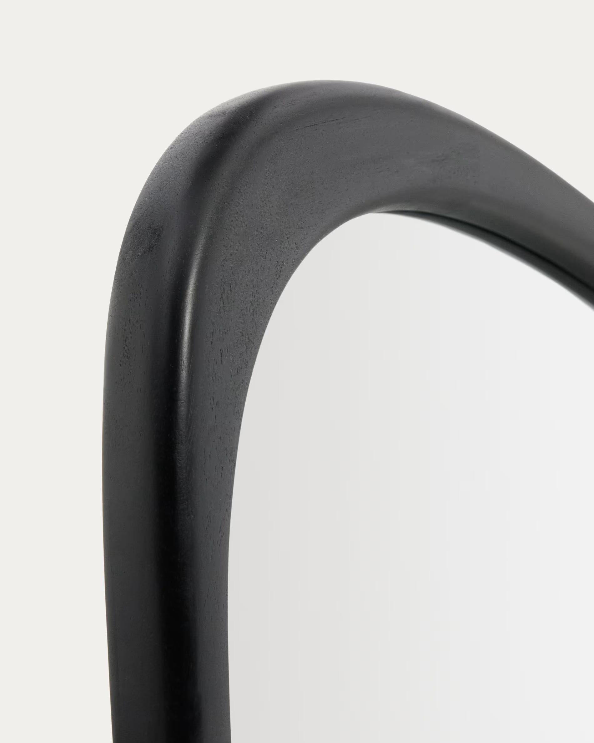 Länglicher Spiegel ALURA schwarzes Teakholz