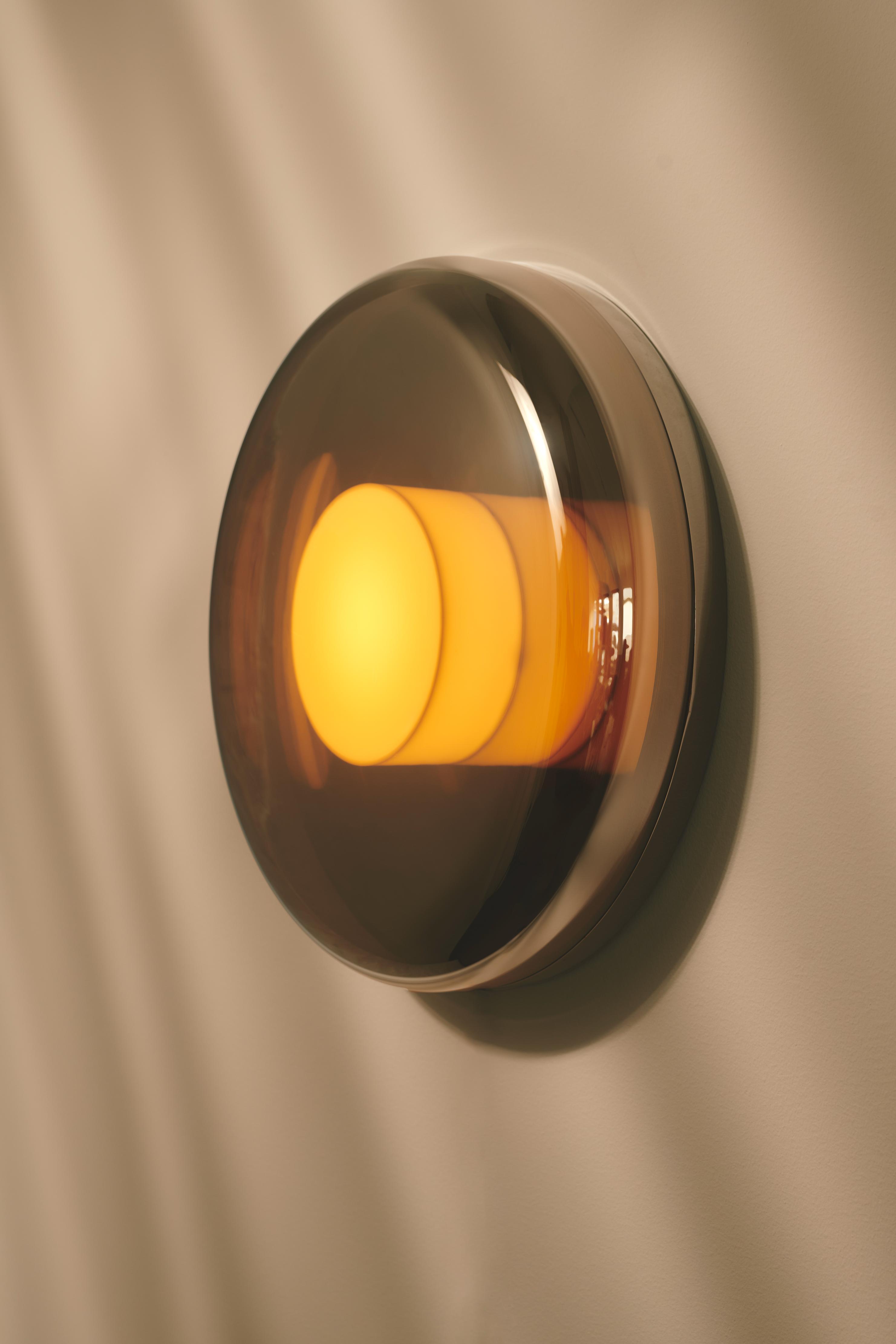 ENDLESS wall lamp coated glass