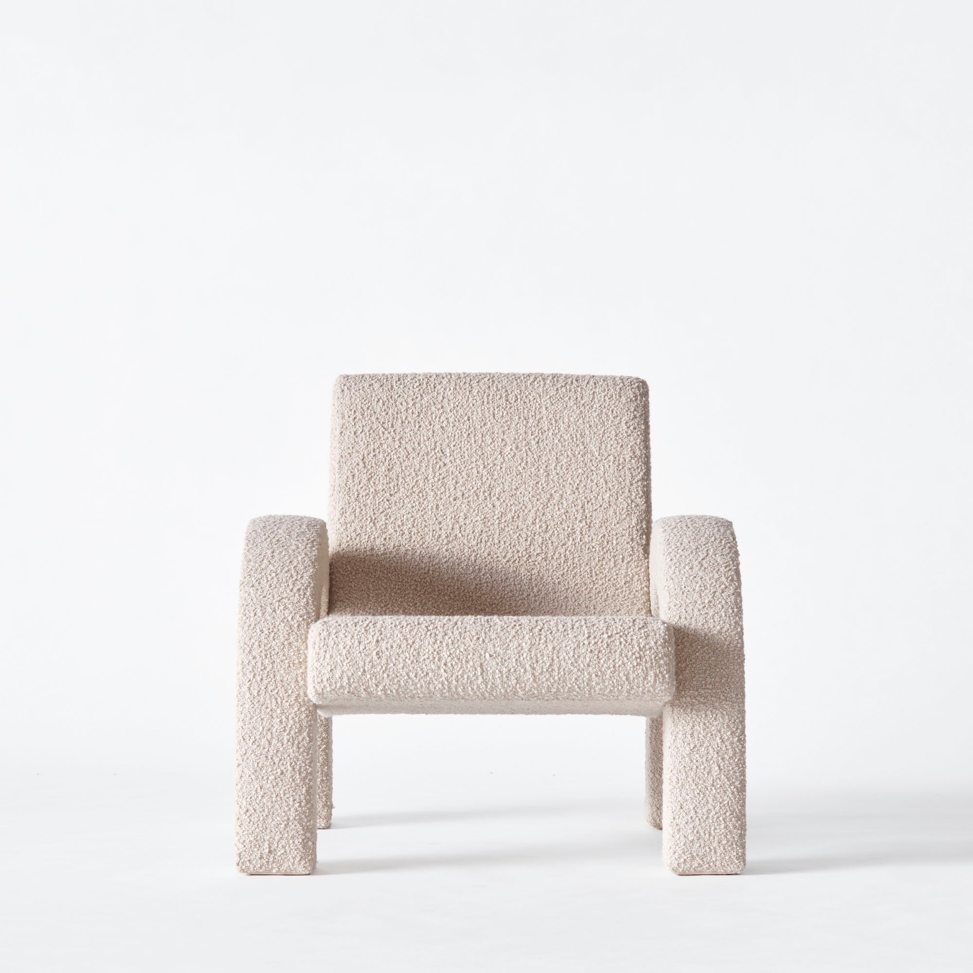 ARCO beige boucle armchair