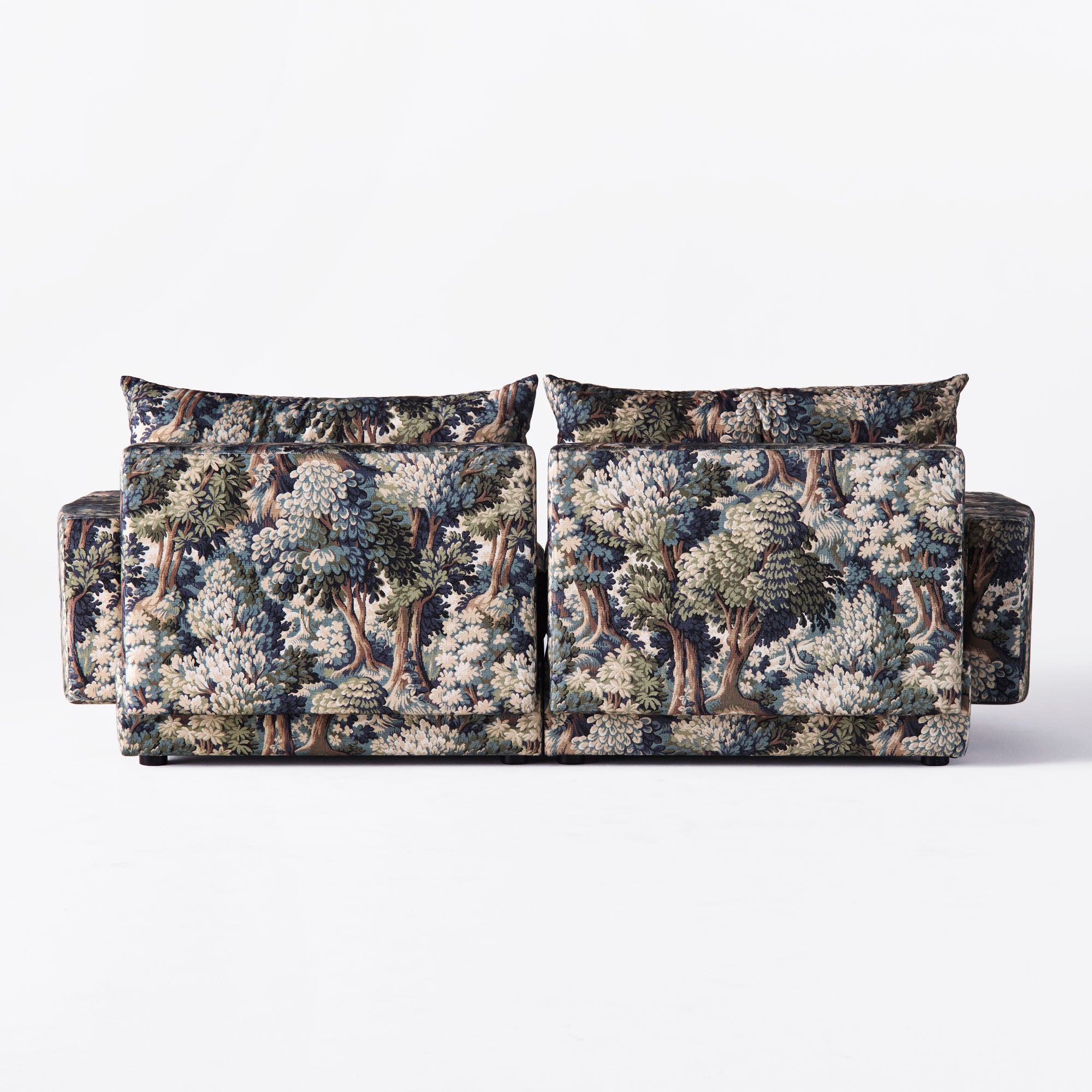 Sofa 2-Sitzer LAUREL mit Pflanzenmotiv