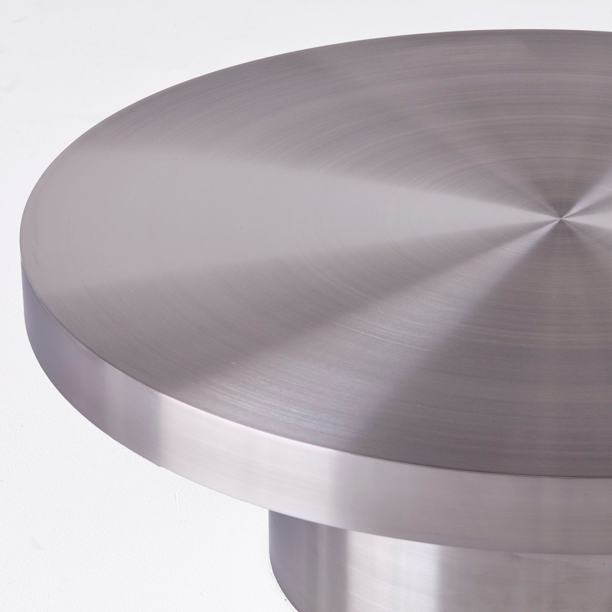 CUFFLINK coffee table polished steel