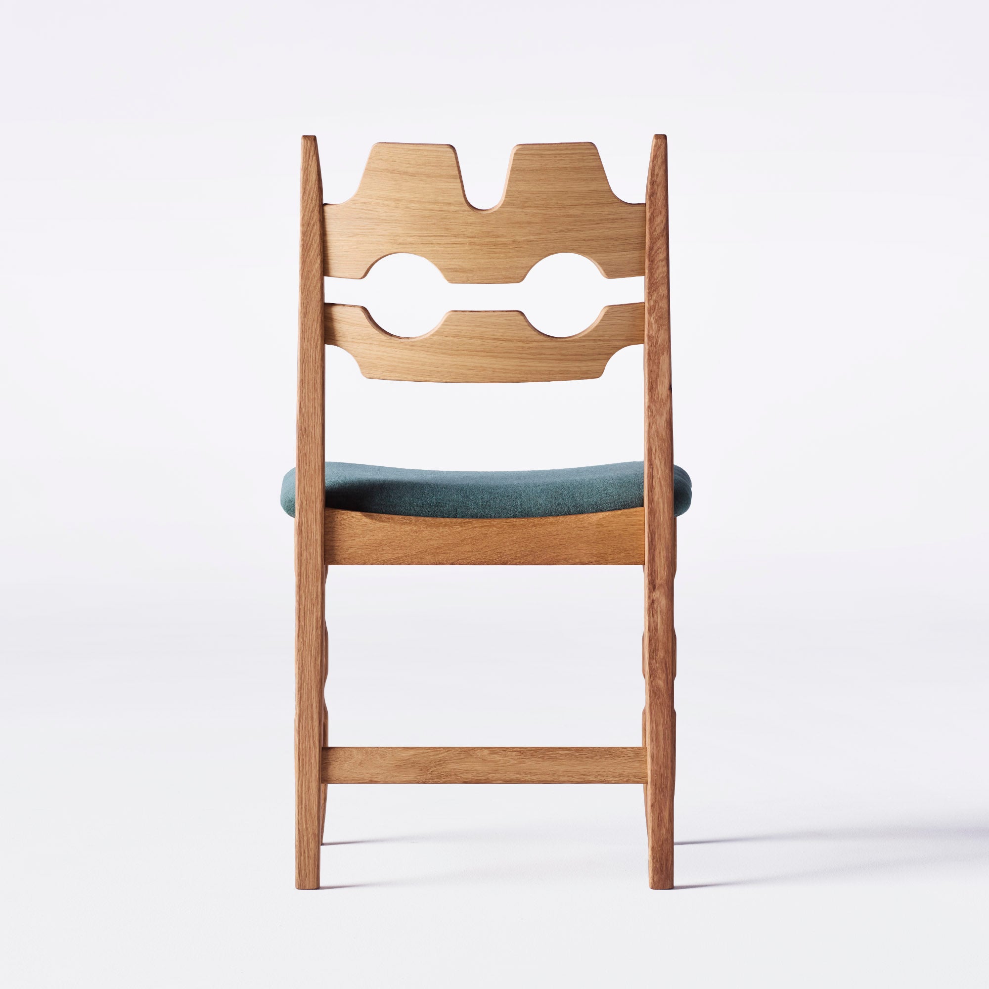 RAZOR Chair blue with oak base