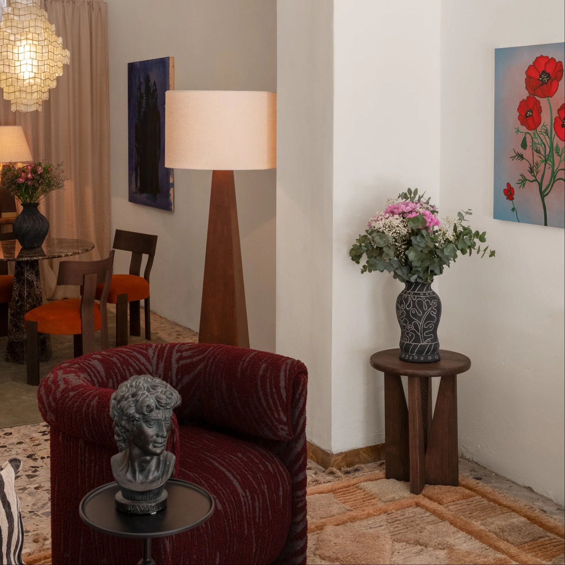 Vase FRIDA schwarze Keramik