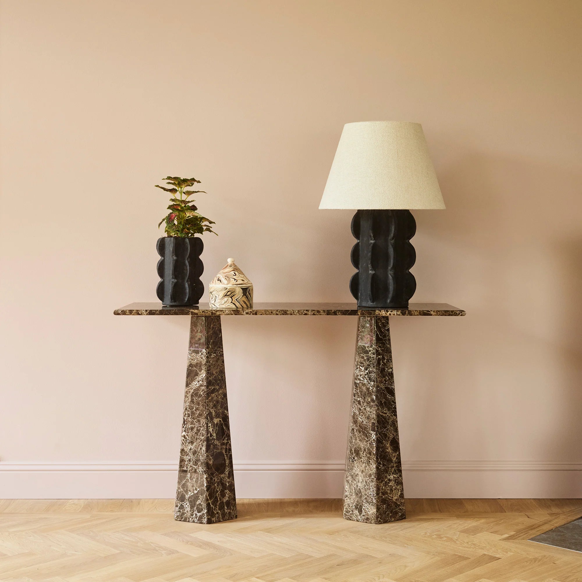 Tischlampe ACISSIMO schwarze Keramik