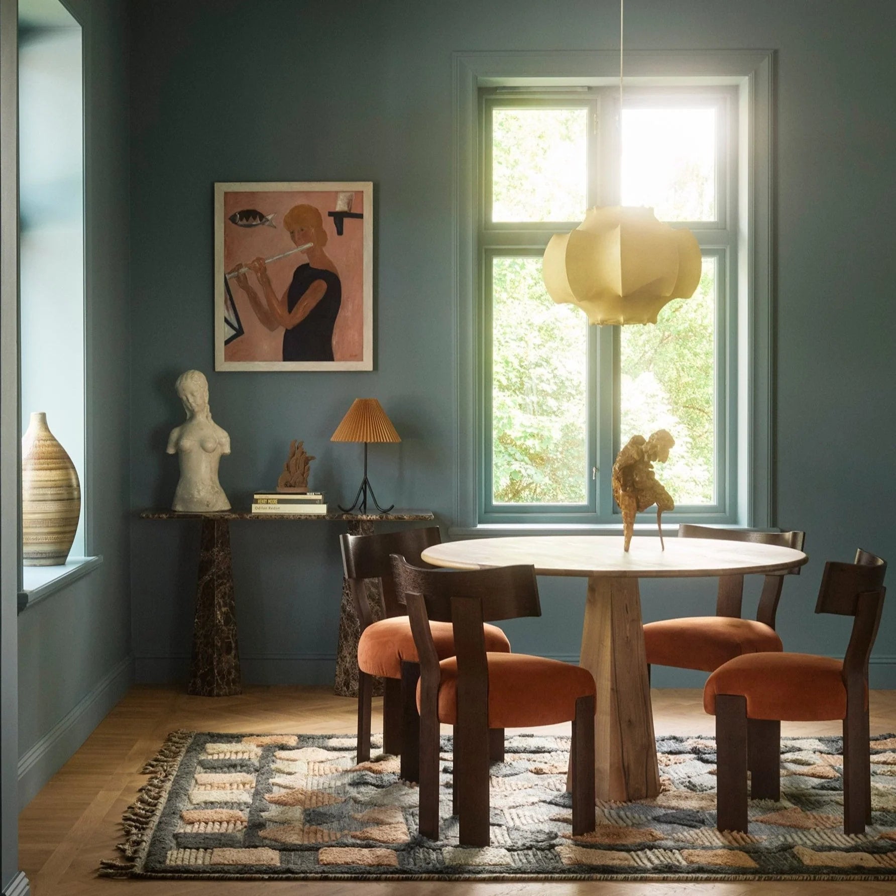 HEXAGON Console Emperador Marble