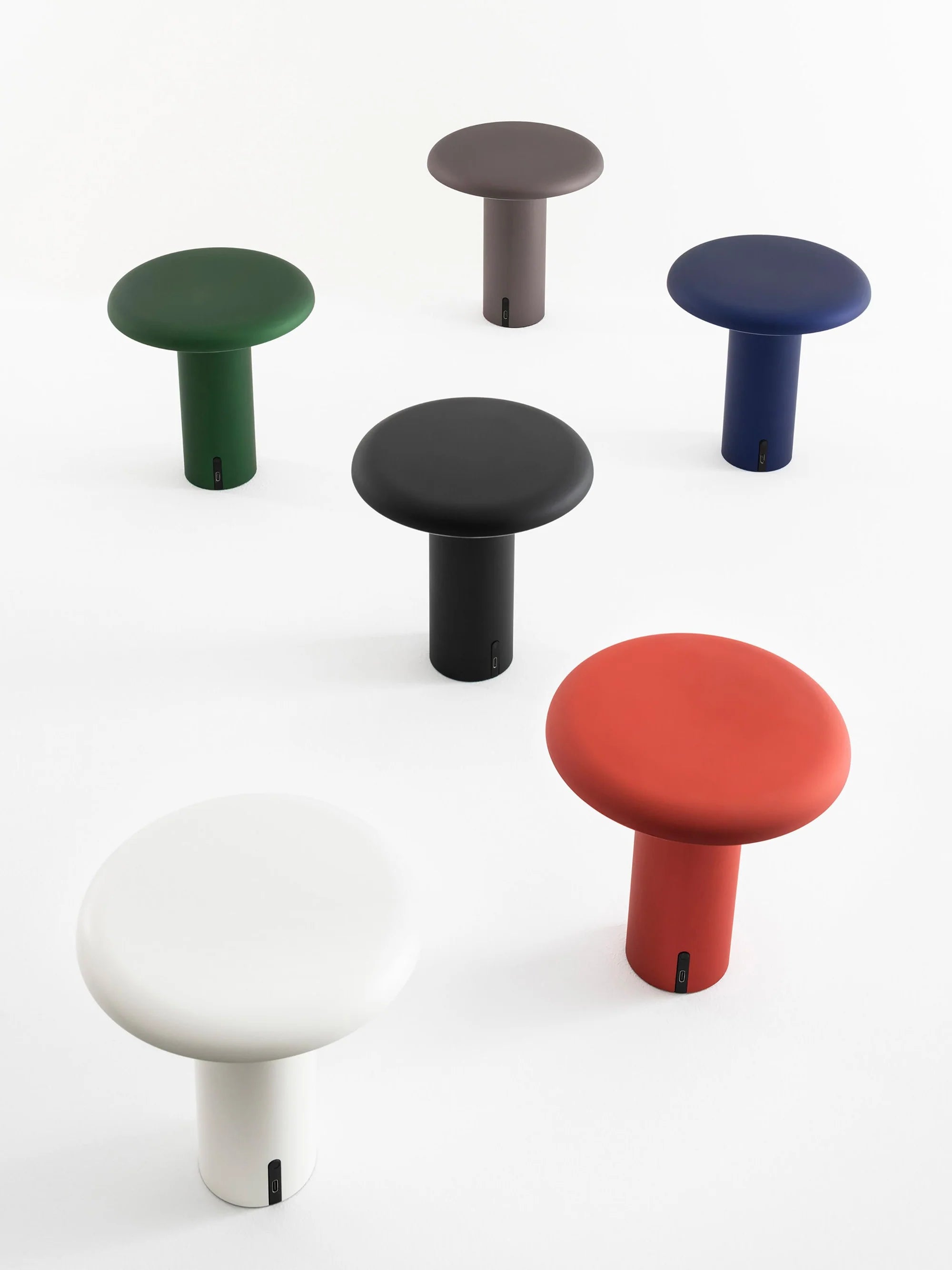 Tragbare Lampe TAKKU lackiert in Weiß