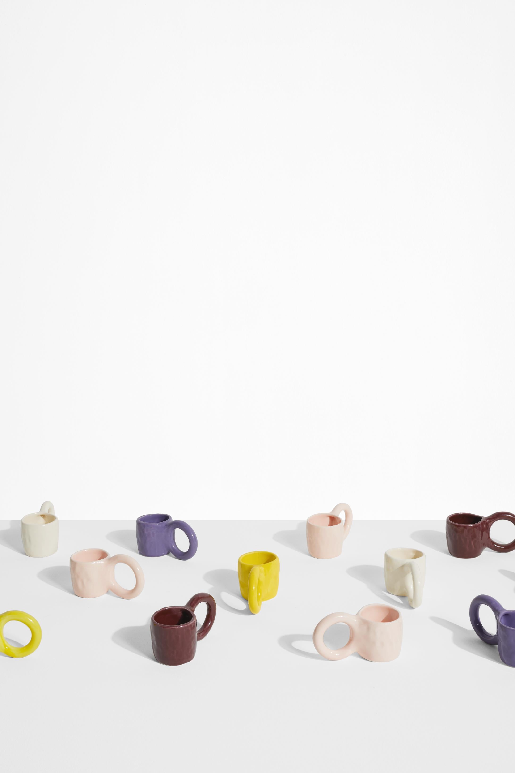 Espresso-Tassen-Set DONUT in Vanille