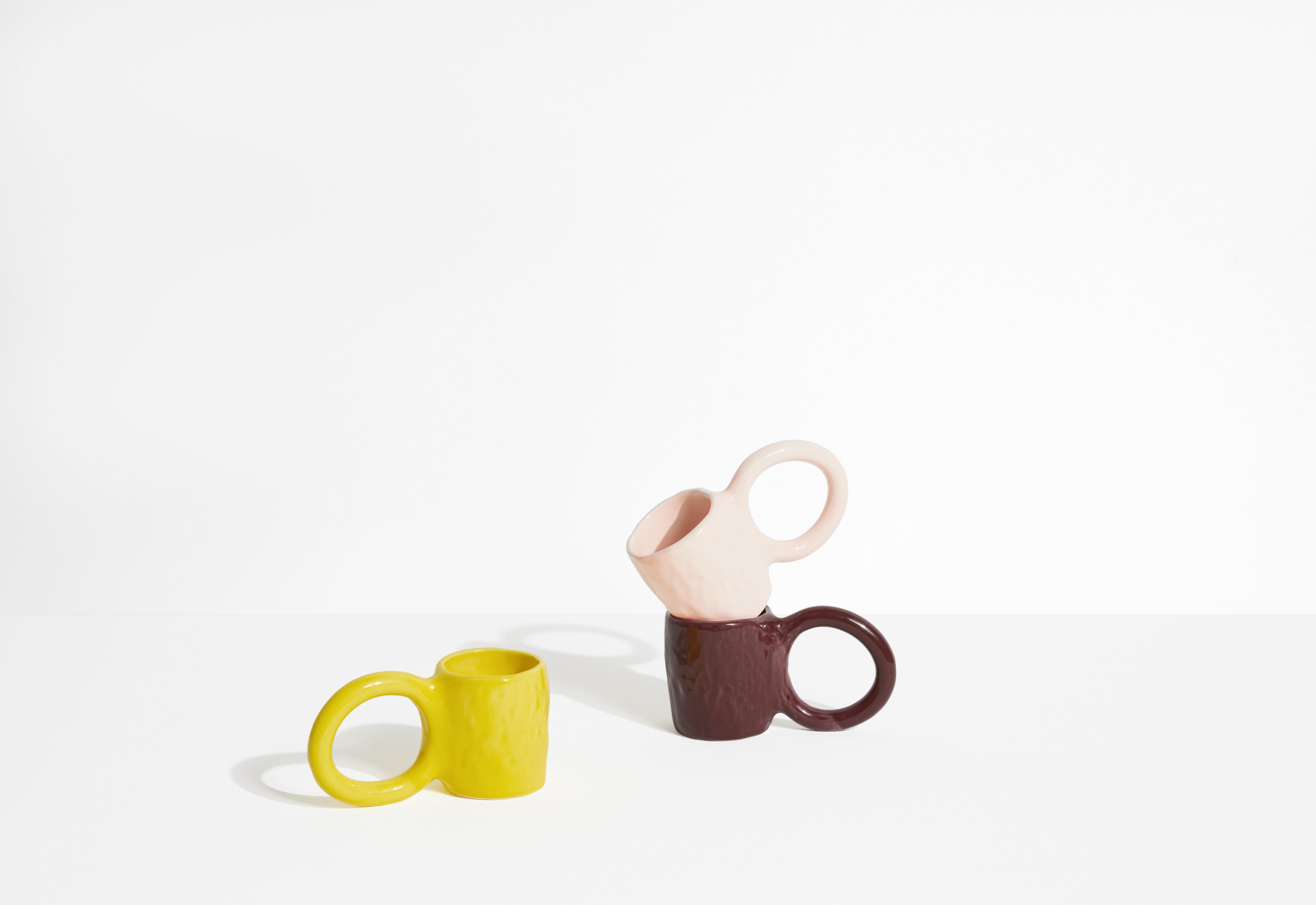 Espressotassen-Set DONUT in Kirschrot