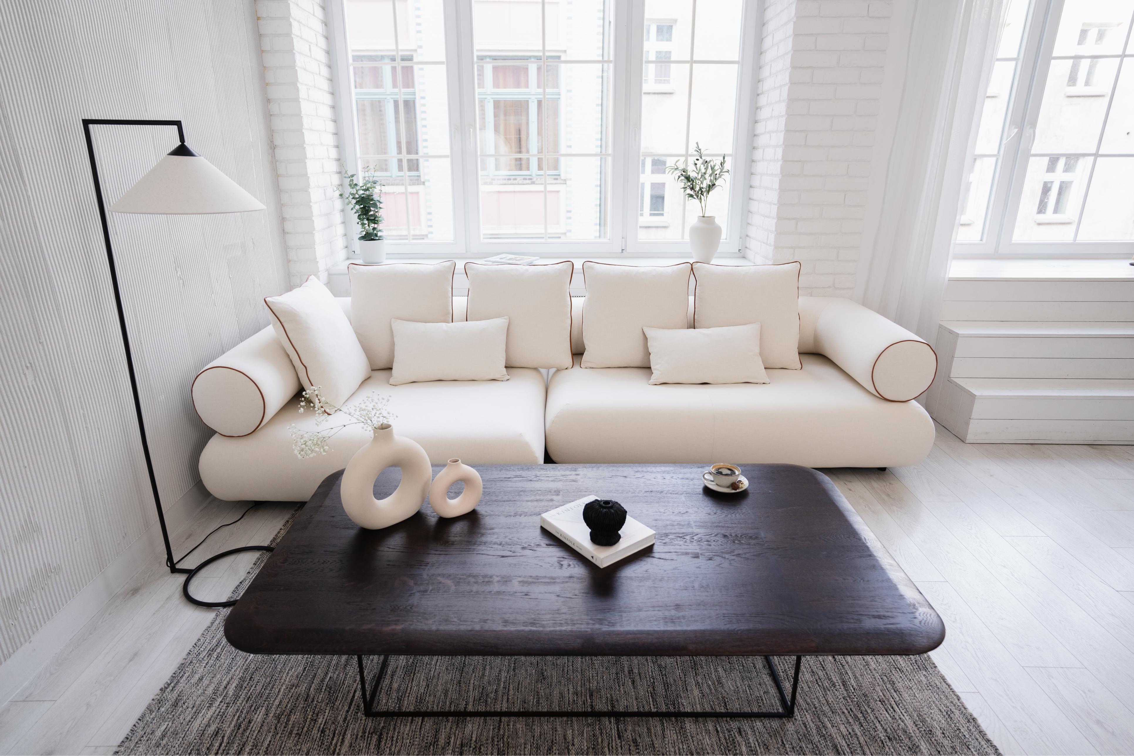 Rechtes modulares Ecksofa CASABLANCA personalisiert