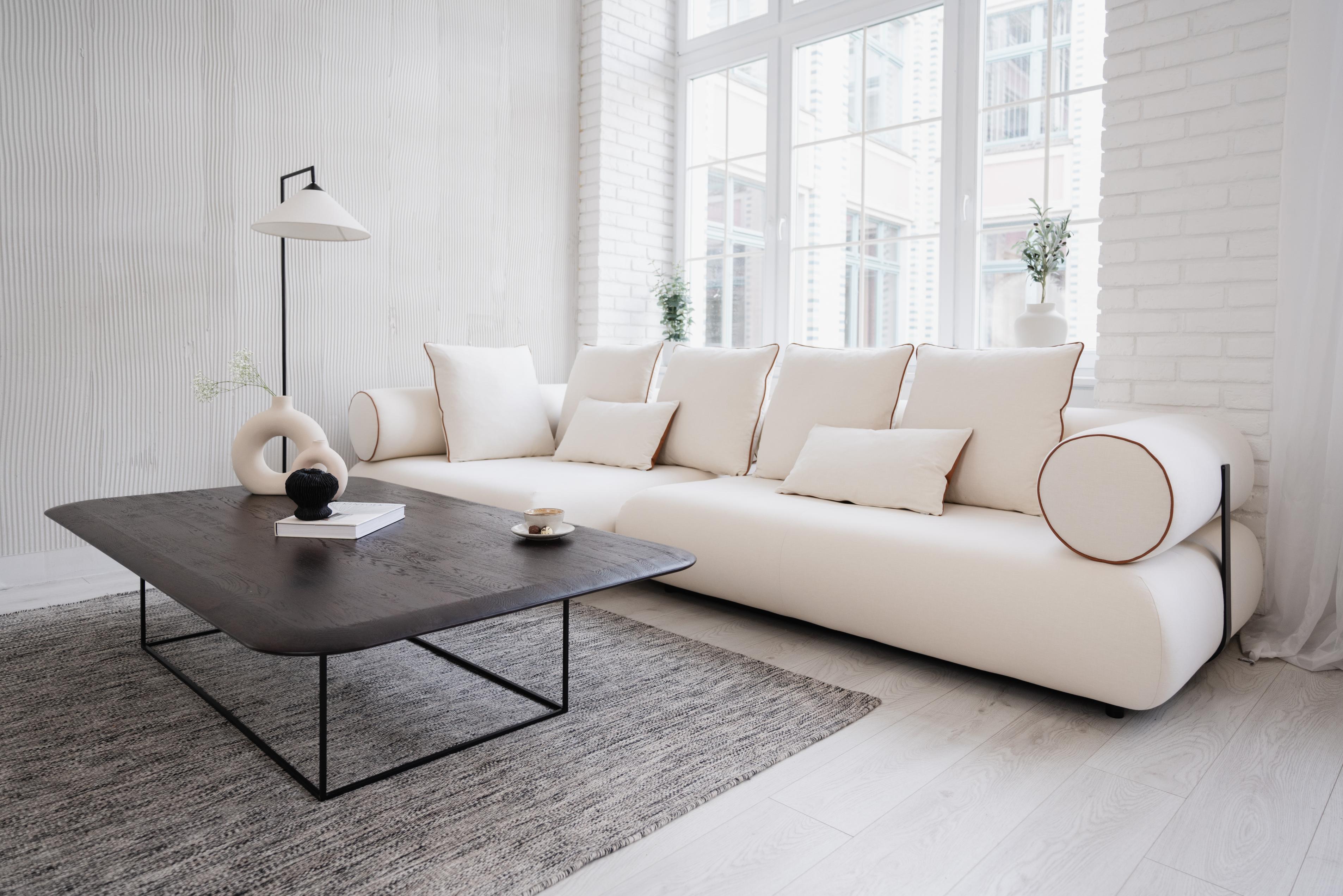 Rechtes modulares Ecksofa CASABLANCA personalisiert