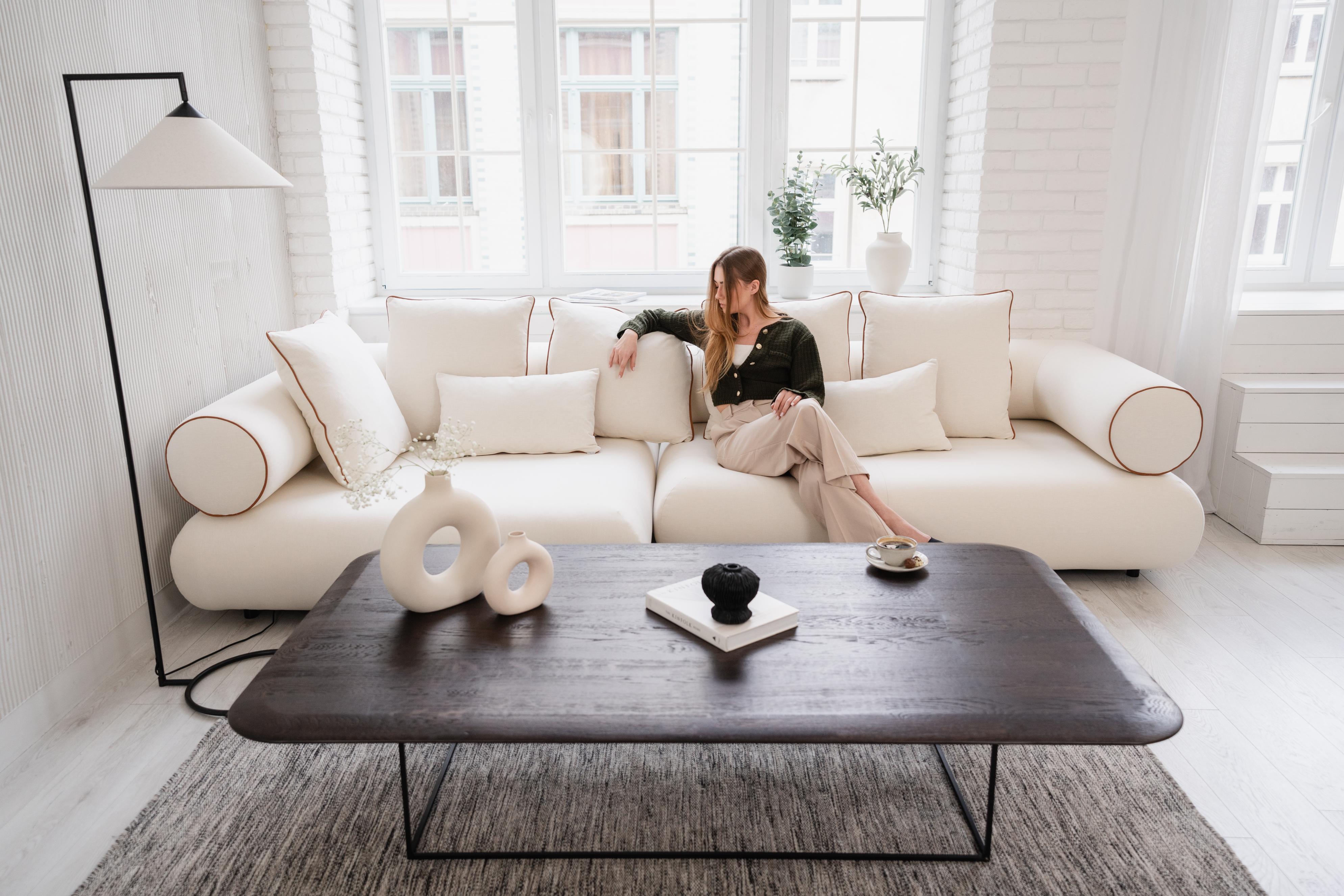 Rechtes modulares Ecksofa CASABLANCA personalisiert