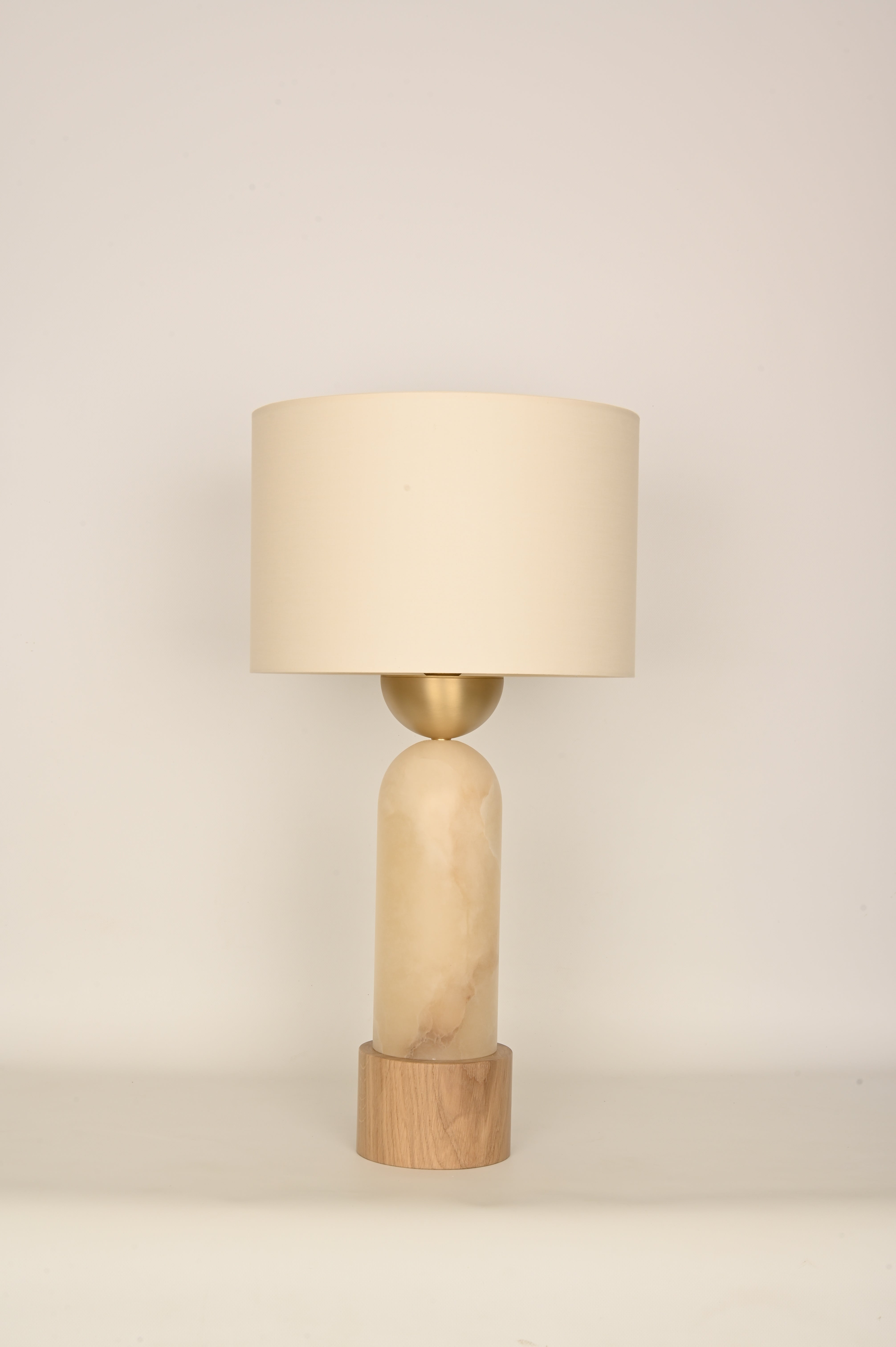 Tischlampe PEONA KELO weißer Alabaster