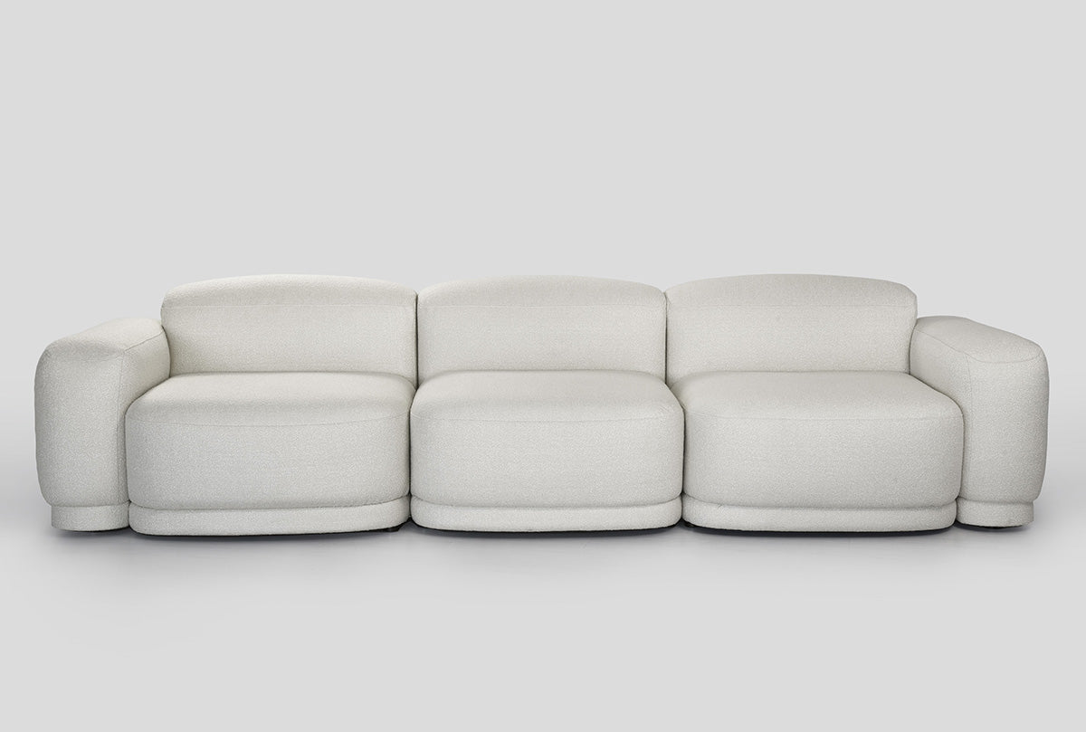Modulares 3-Sitzer Sofa REM, gepolstert