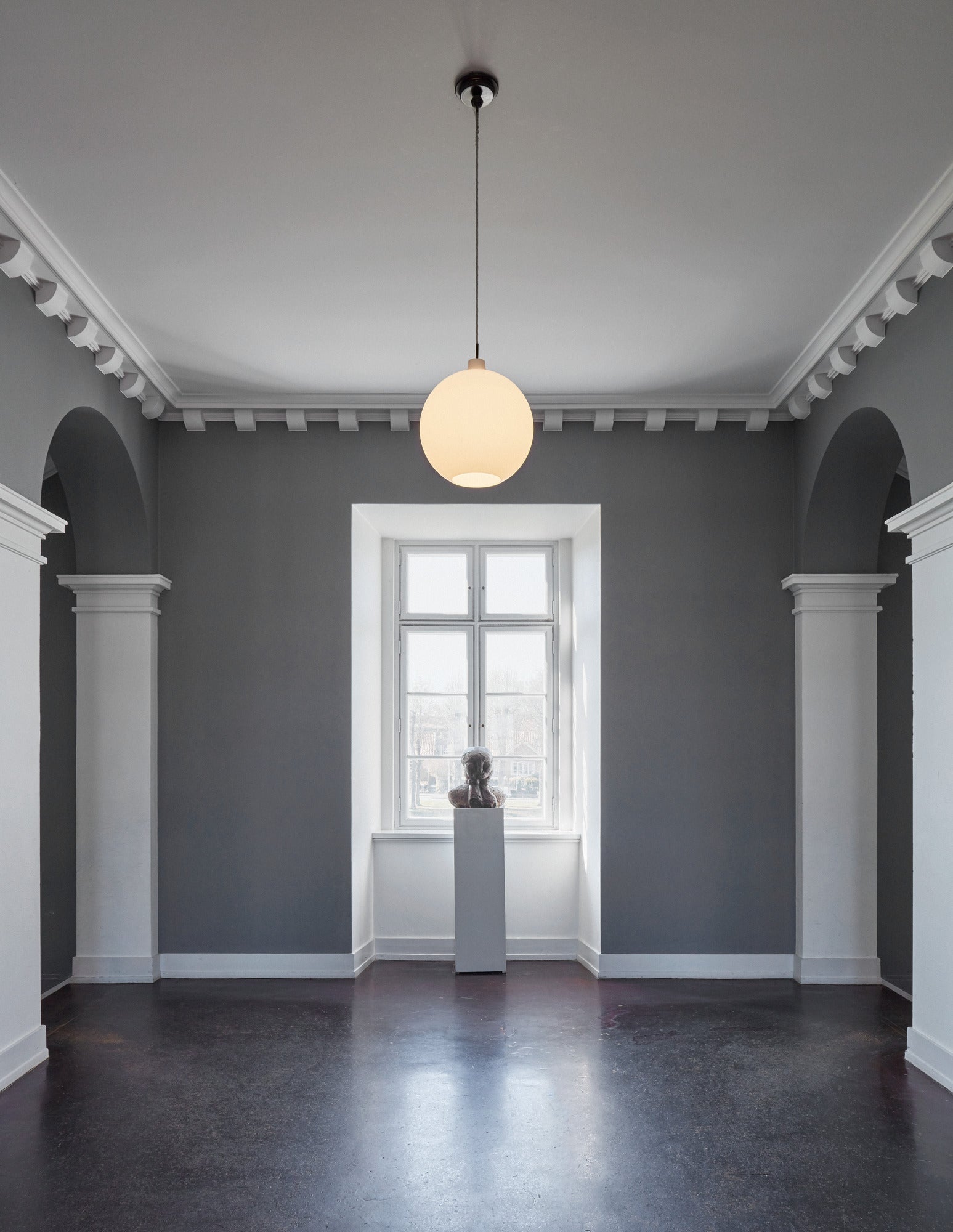 Pendelleuchte WOHLERT weißes Glas