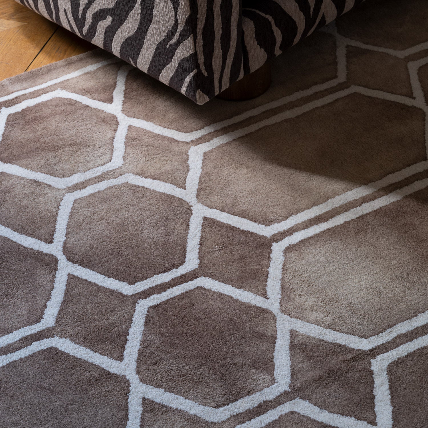 Teppich TIE DYE beige