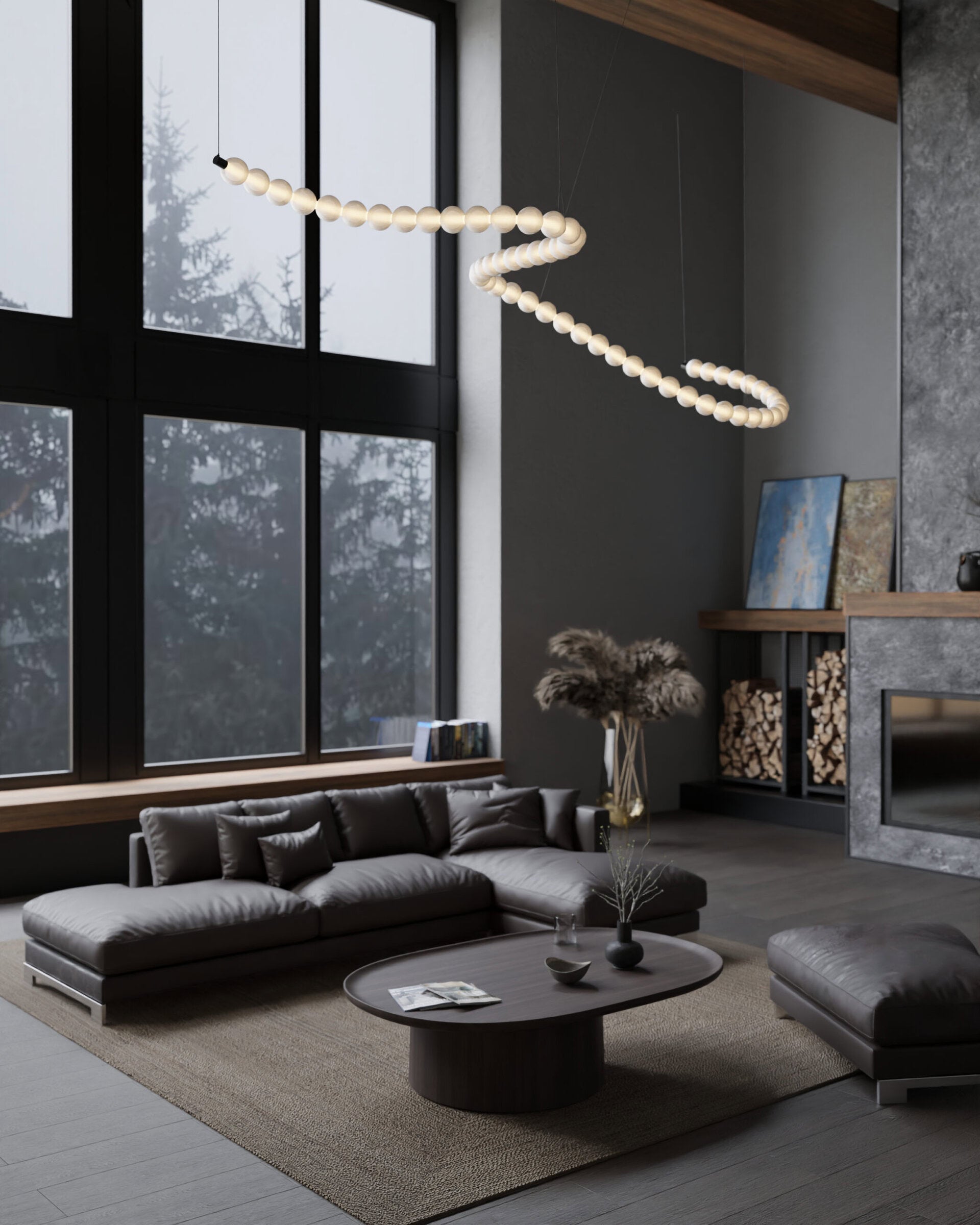 DAISY pendant lamp blown glass