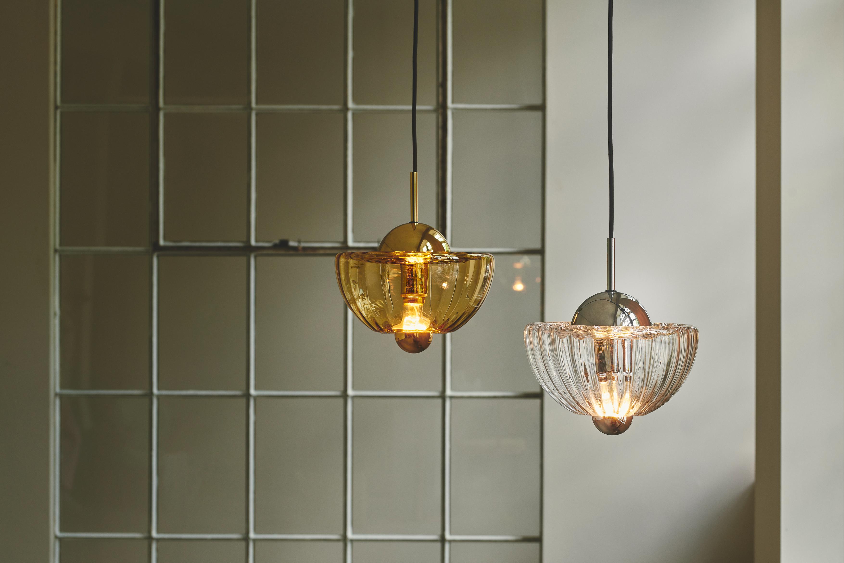 LOTUS amber pendant lamp