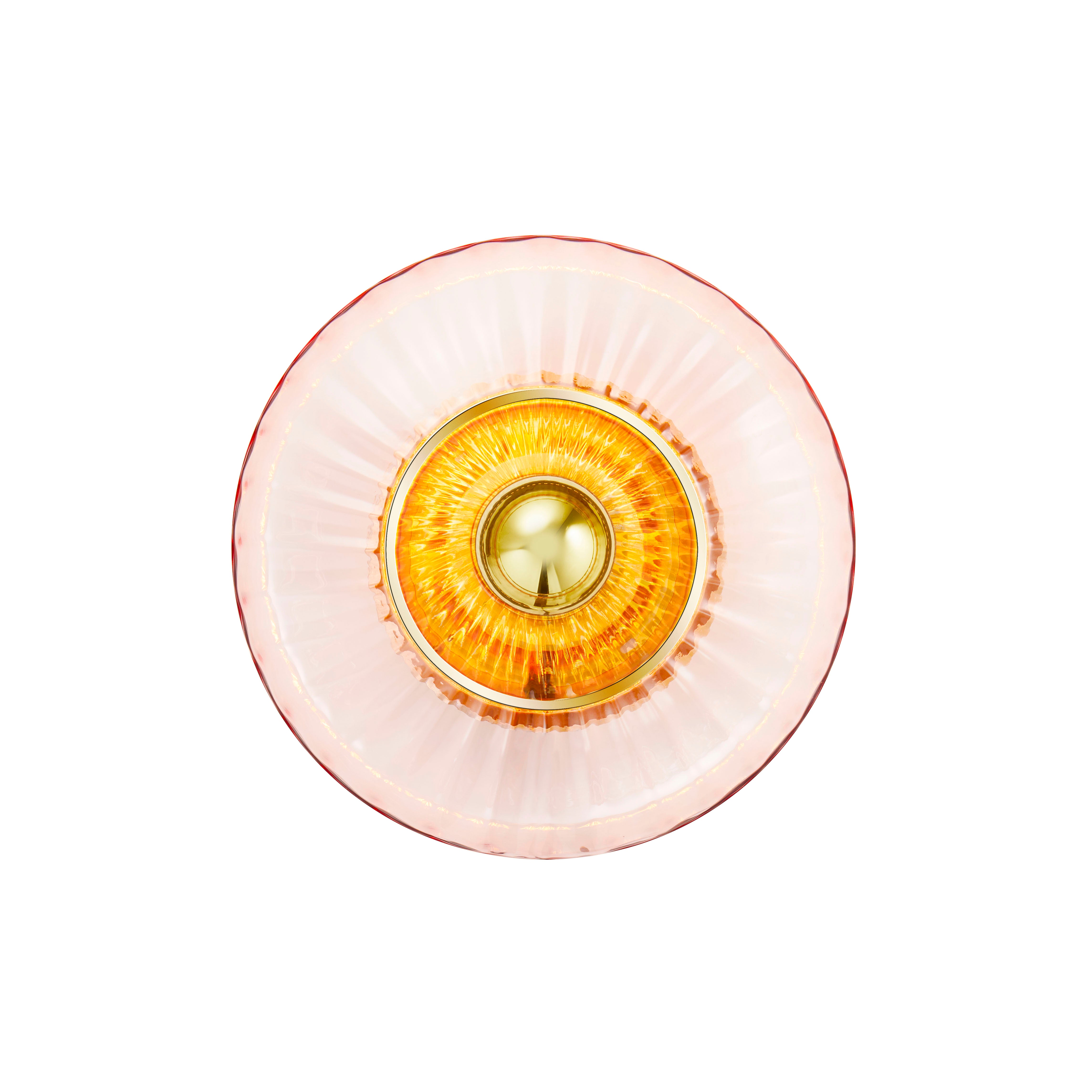 Wandleuchte NEW WAVE OPTIC rosa Glas