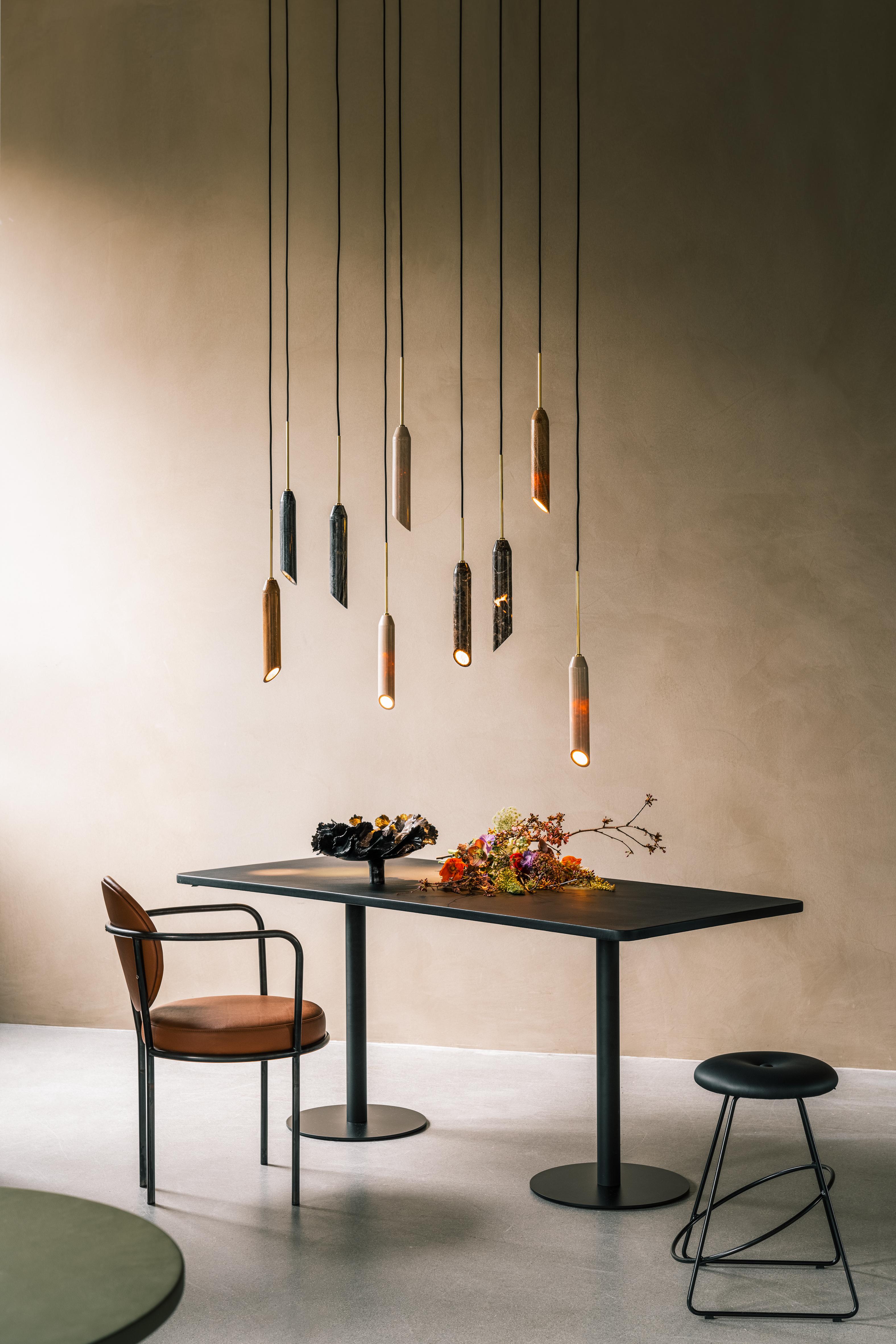 Pendelleuchte MARBLE ART weißer Marmor