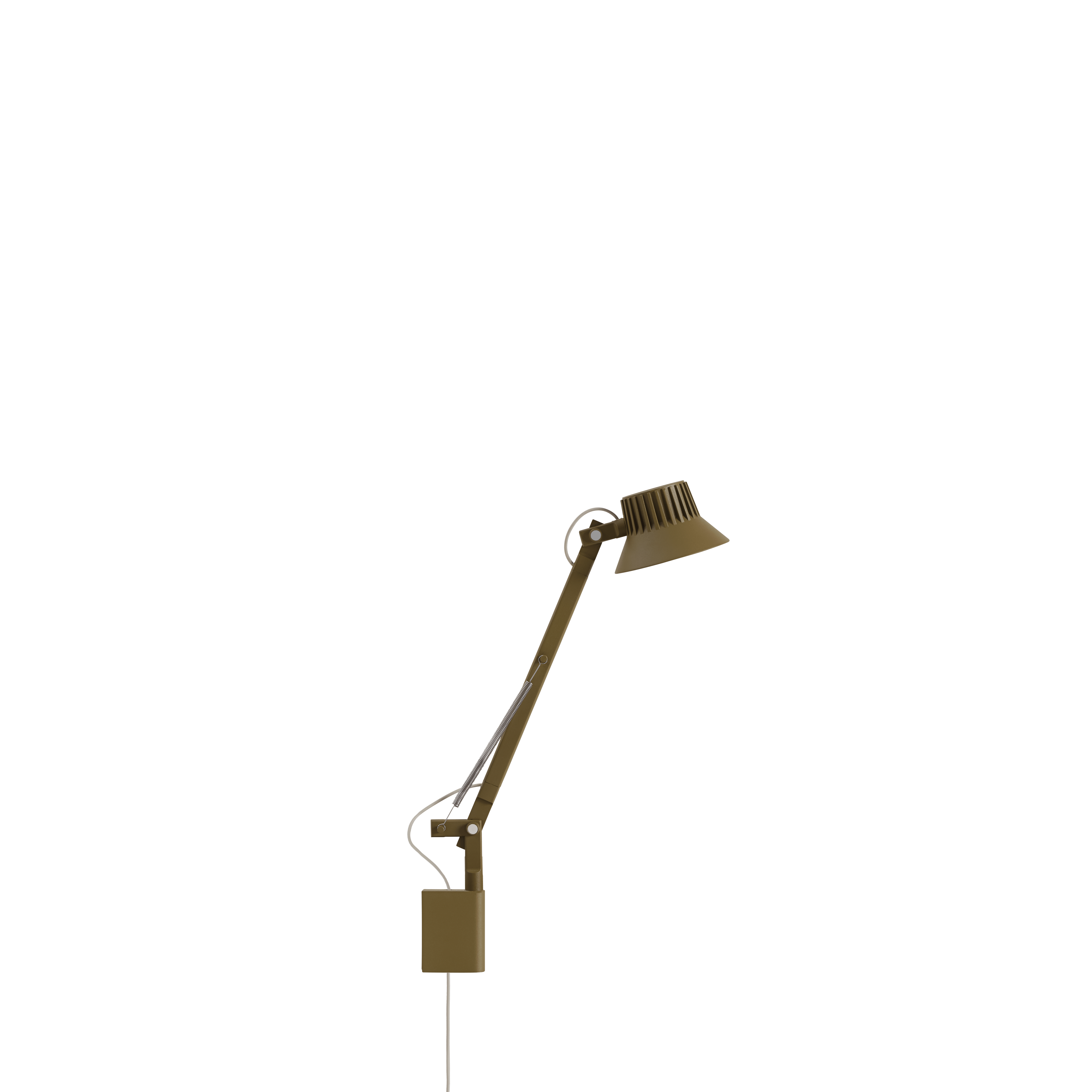 Wandleuchte DEDICATE verstellbar mit Arm braun-grün