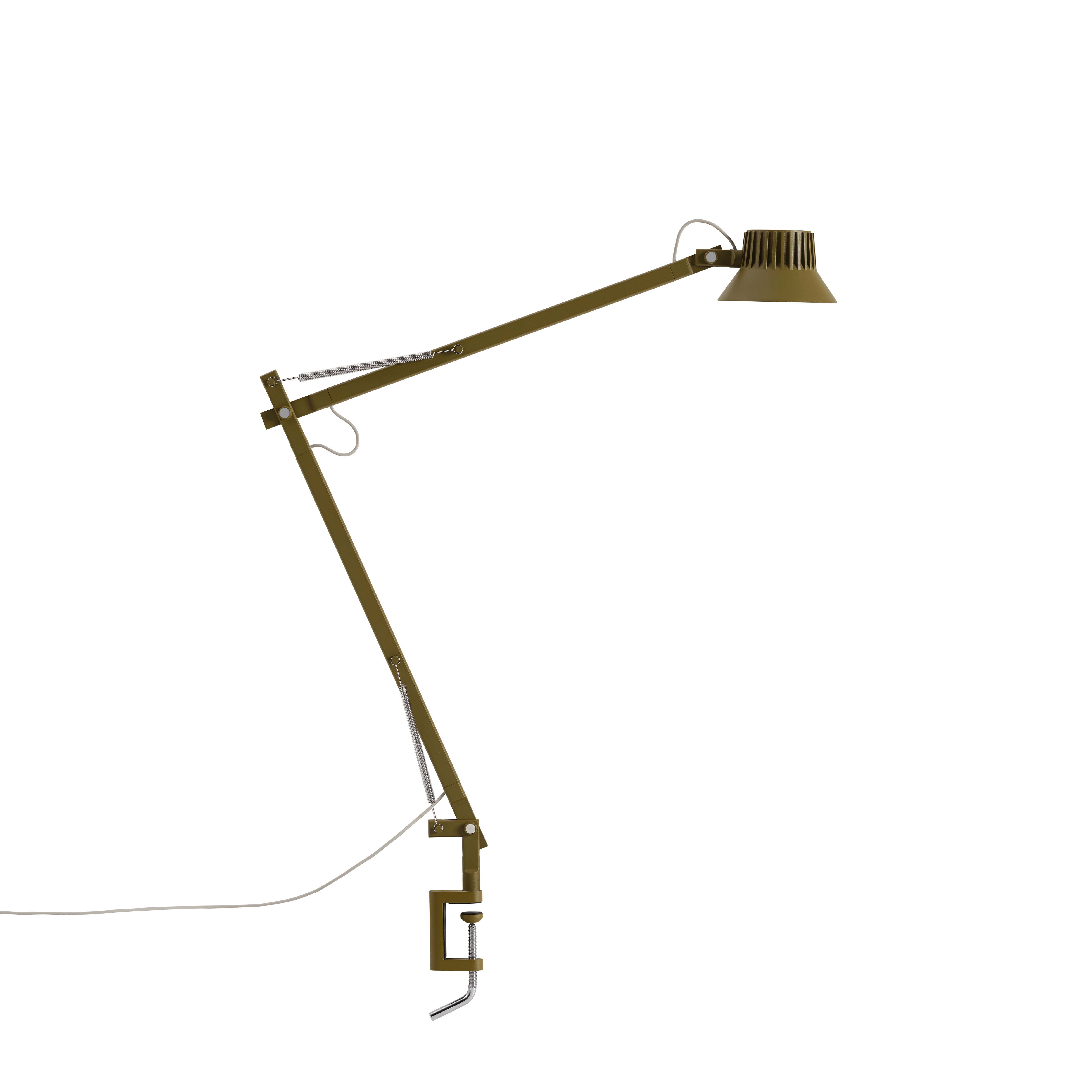 Schreibtischlampe DEDICATE verstellbar braun-grün
