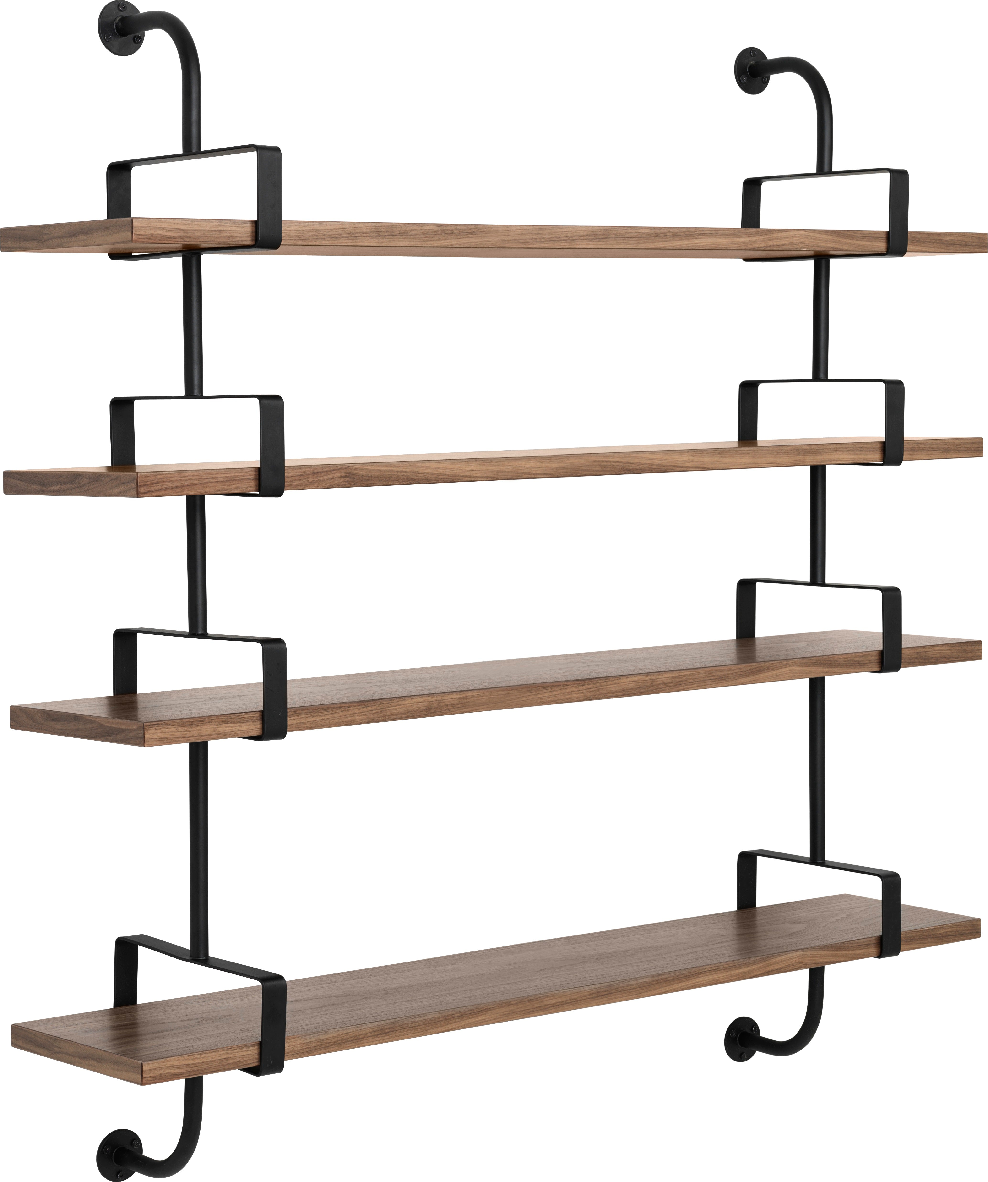 DÉMON walnut wood shelf