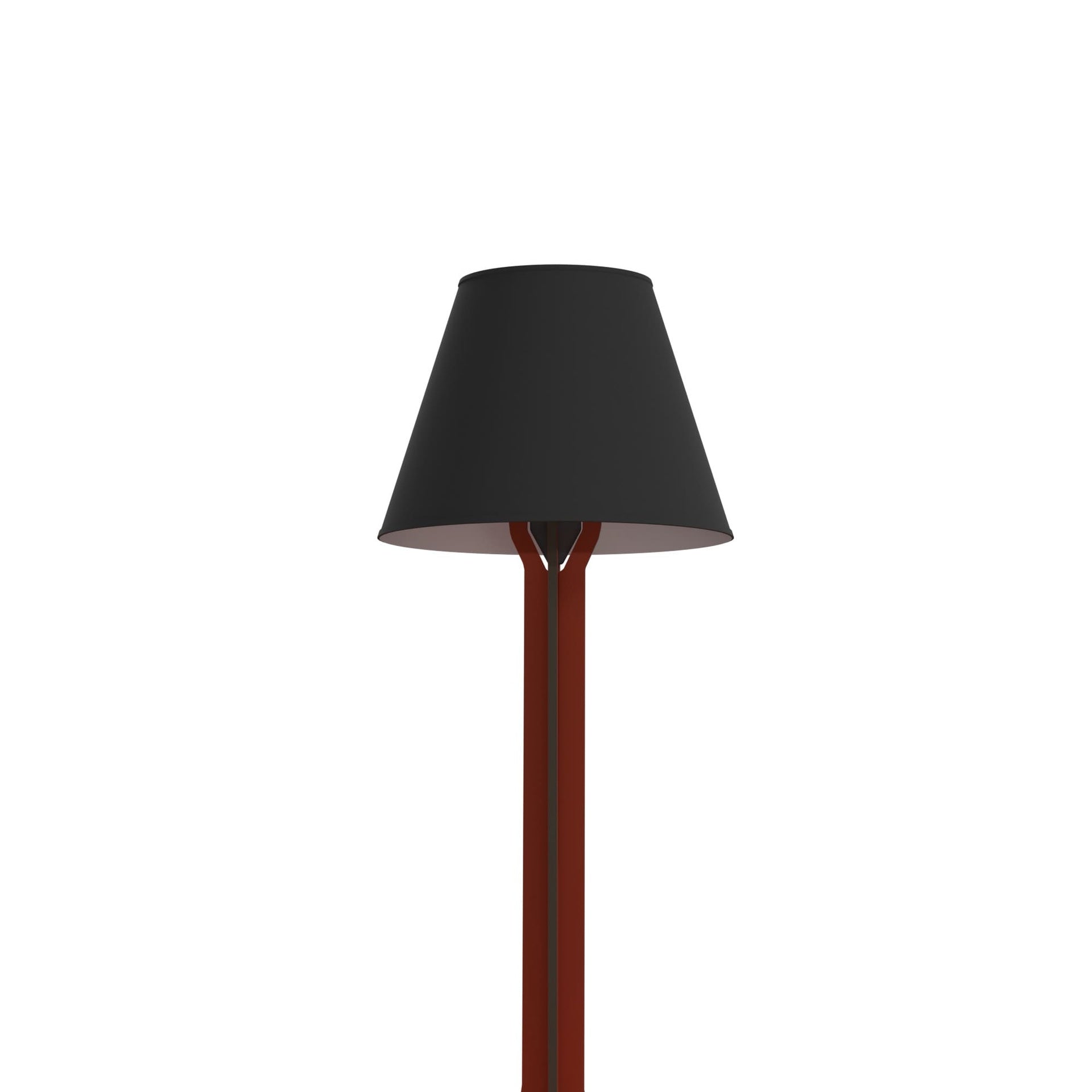 Konsole mit Lampe DIVA LUCIA in Ziegelrot