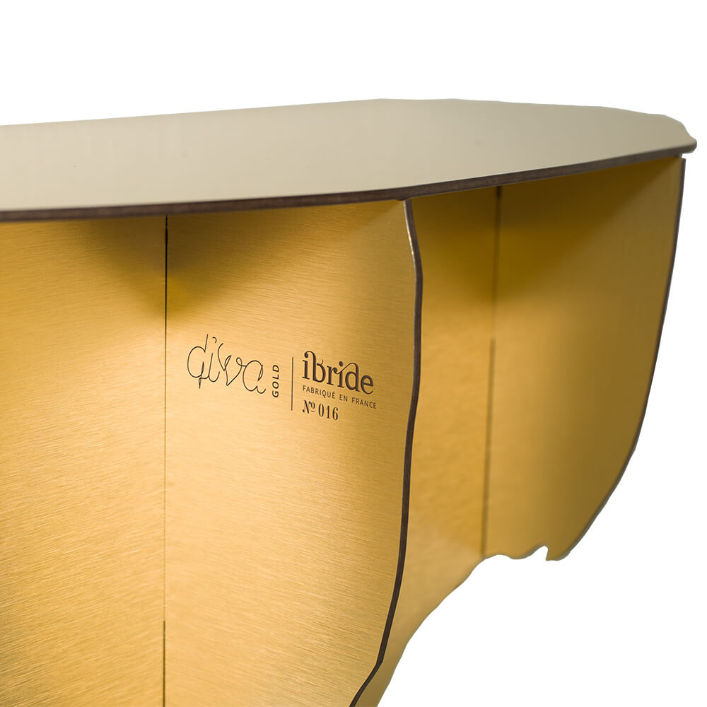 Konsolentisch DIVA in Gold