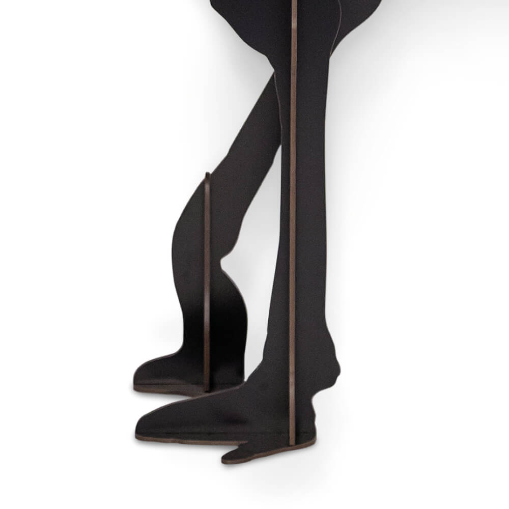 Konsolentisch mit Lampe DIVA LUCIA in Schwarz